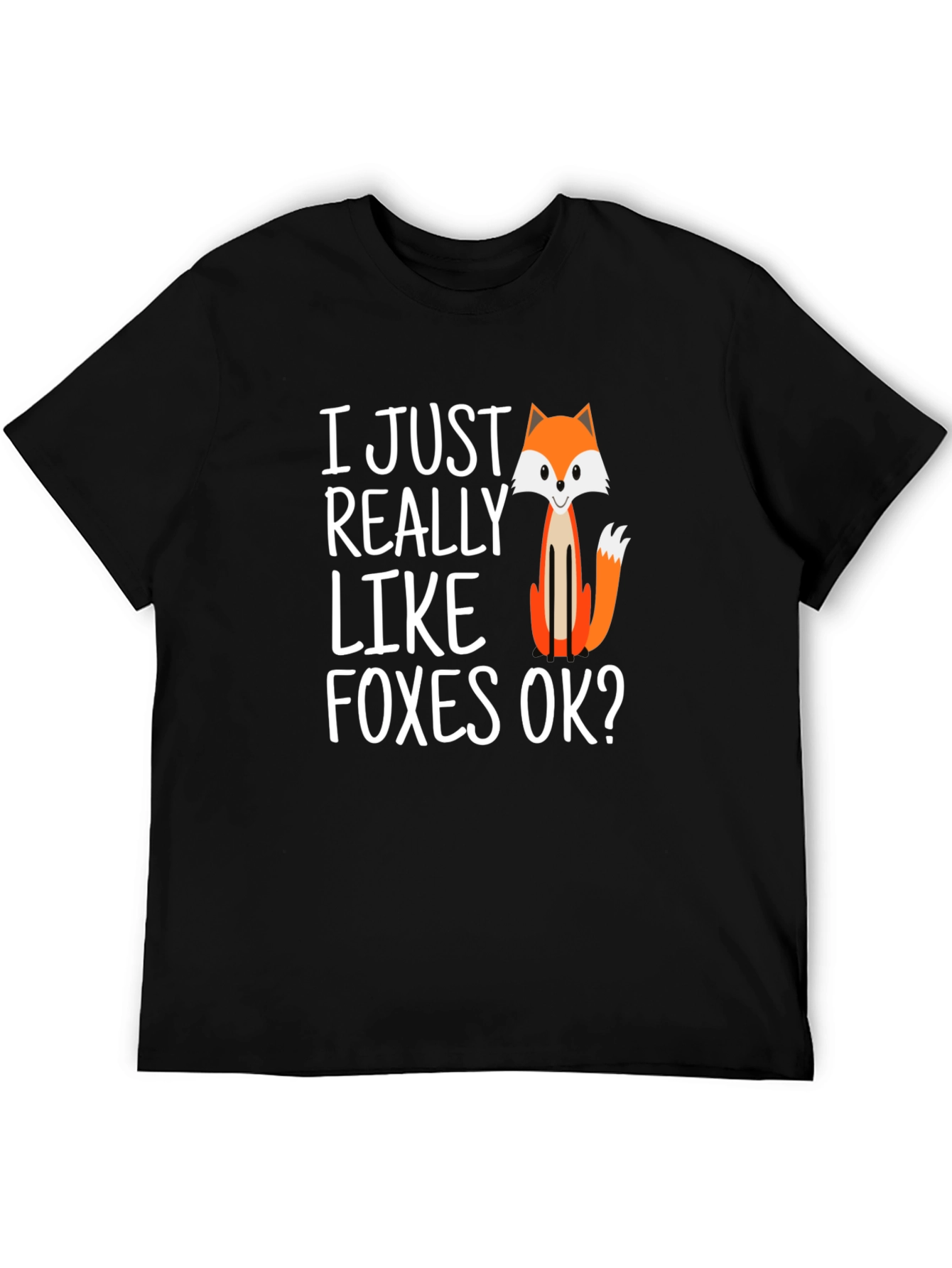 Fox Lovers Black T-Shirt
