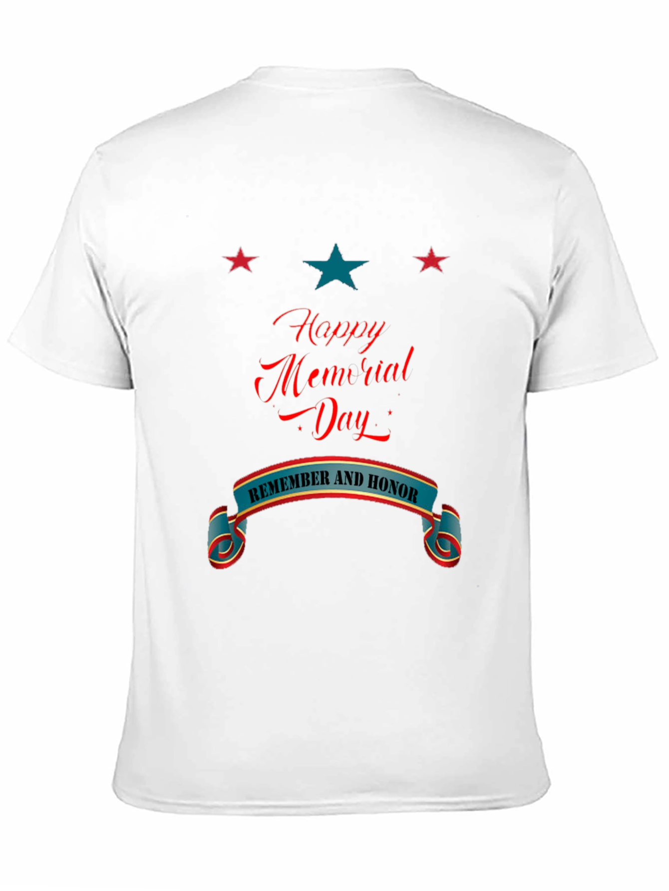 Happy Memorial Day Black T-Shirt