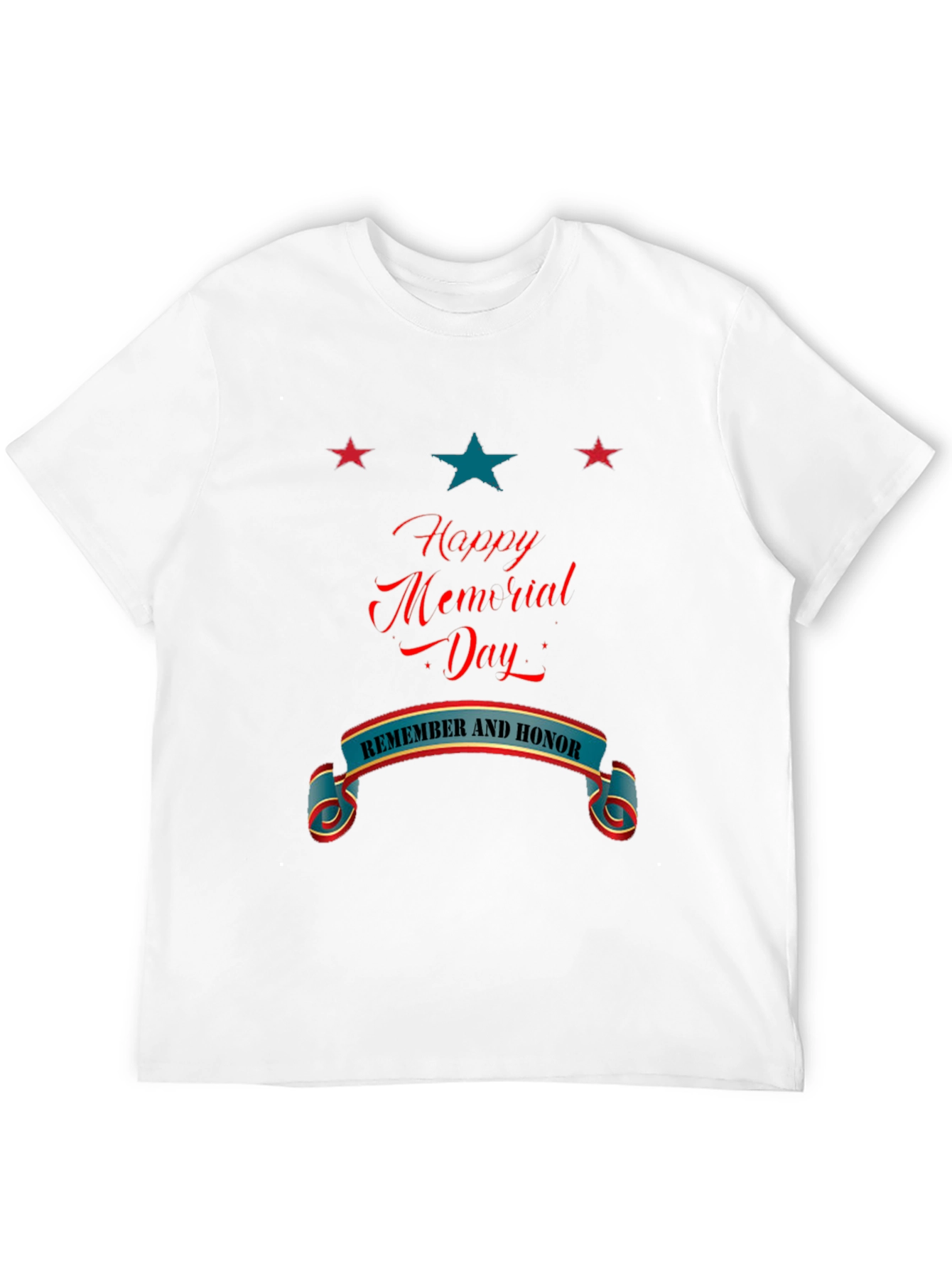 Happy Memorial Day Black T-Shirt