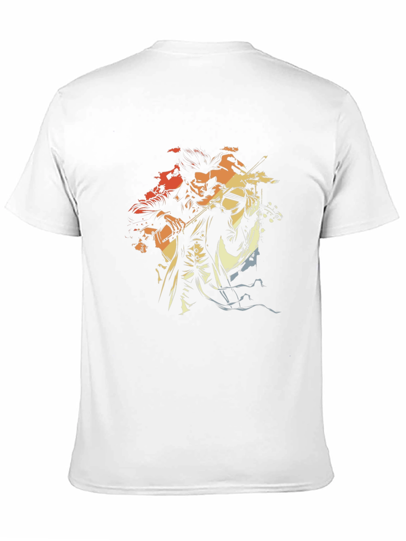 Violinist Graphic Tee - Retro Style Music Shirt