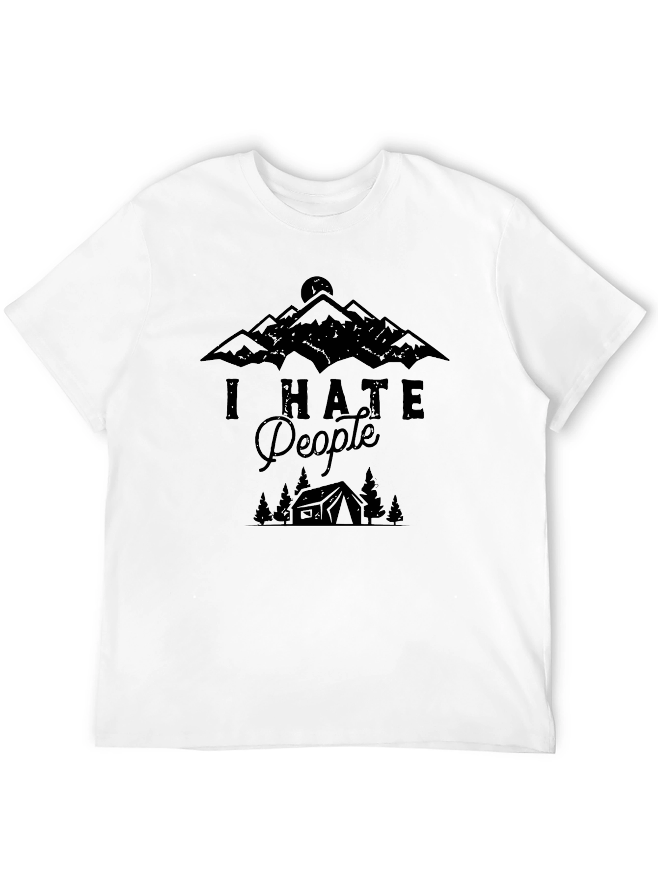 I Hate People Camping T-Shirt - Mountain Graphic Tee
