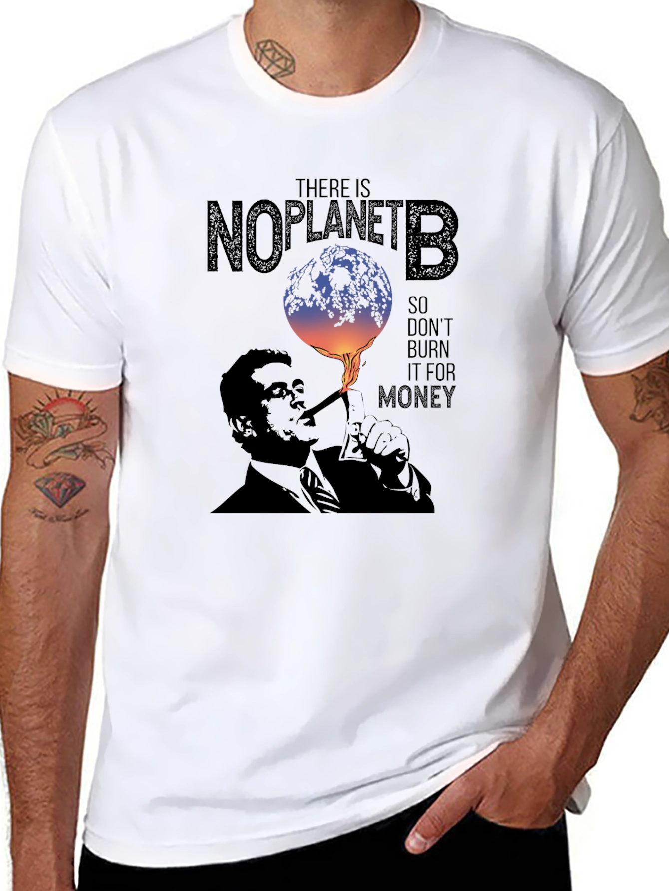 No Planet B Graphic Tee - Eco Awareness T-Shirt