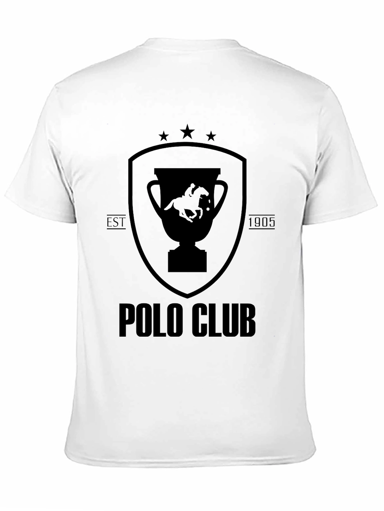 Polo Club Black Graphic Tee - Mens Classic Fit