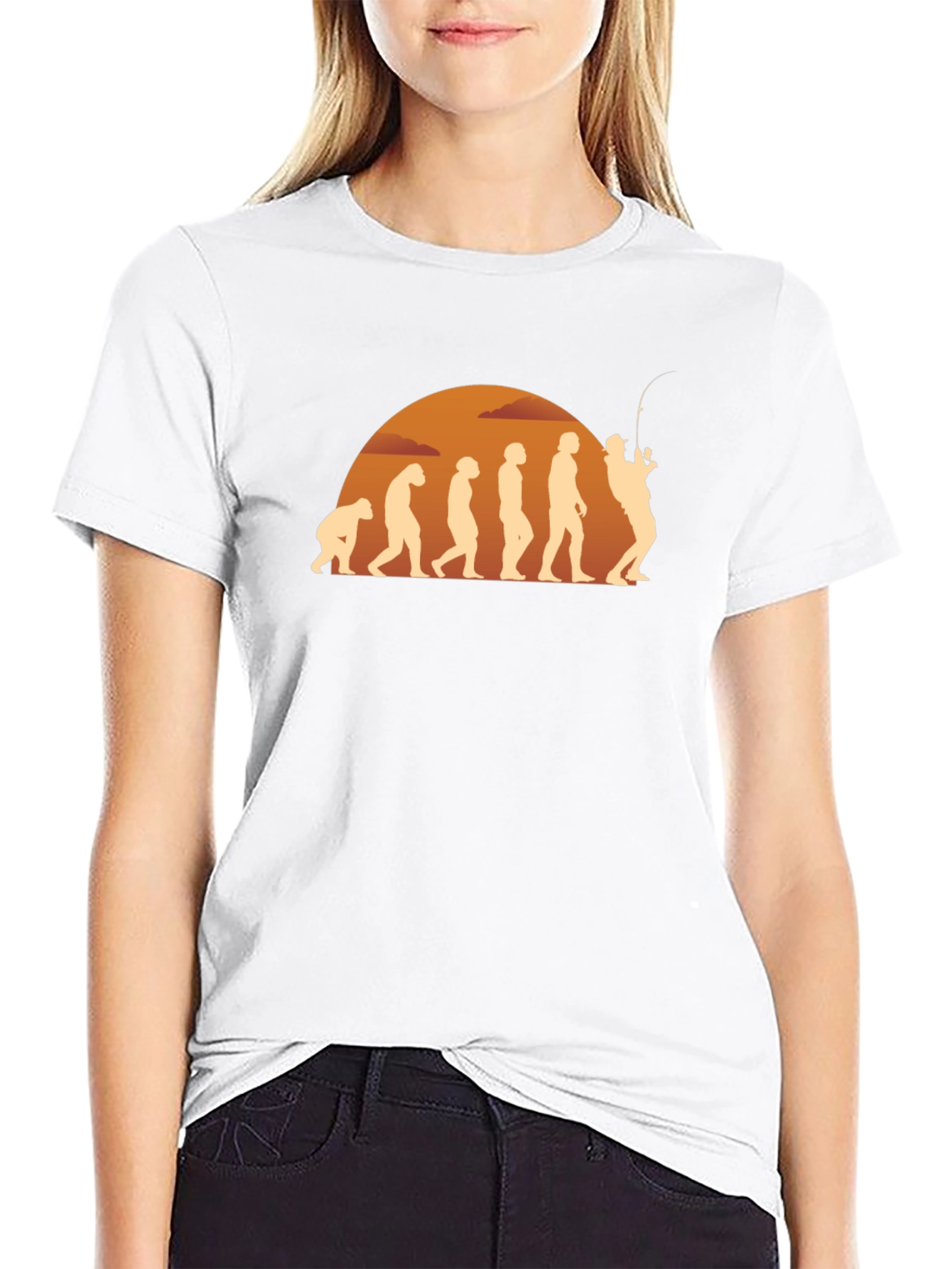 Evolution of Fishing T-Shirt - Angler Gift