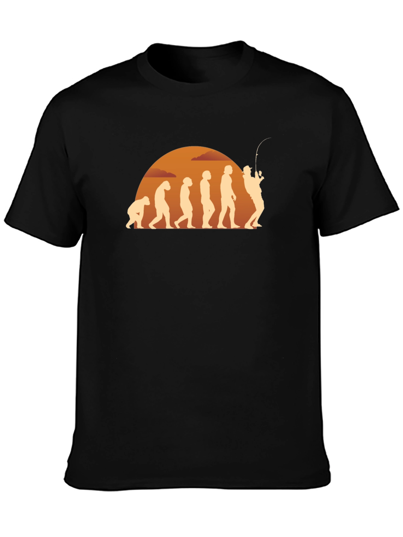 Evolution of Fishing T-Shirt - Angler Gift