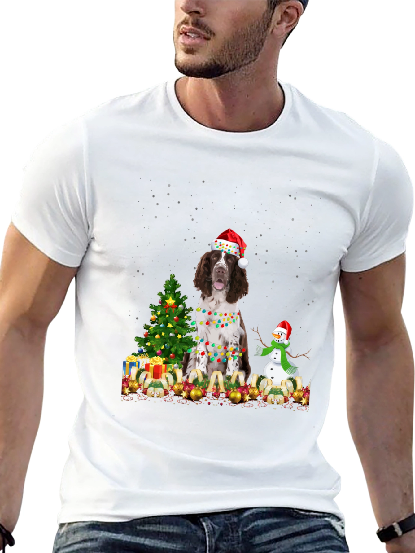 Holiday Dog T-Shirt - Christmas Decor