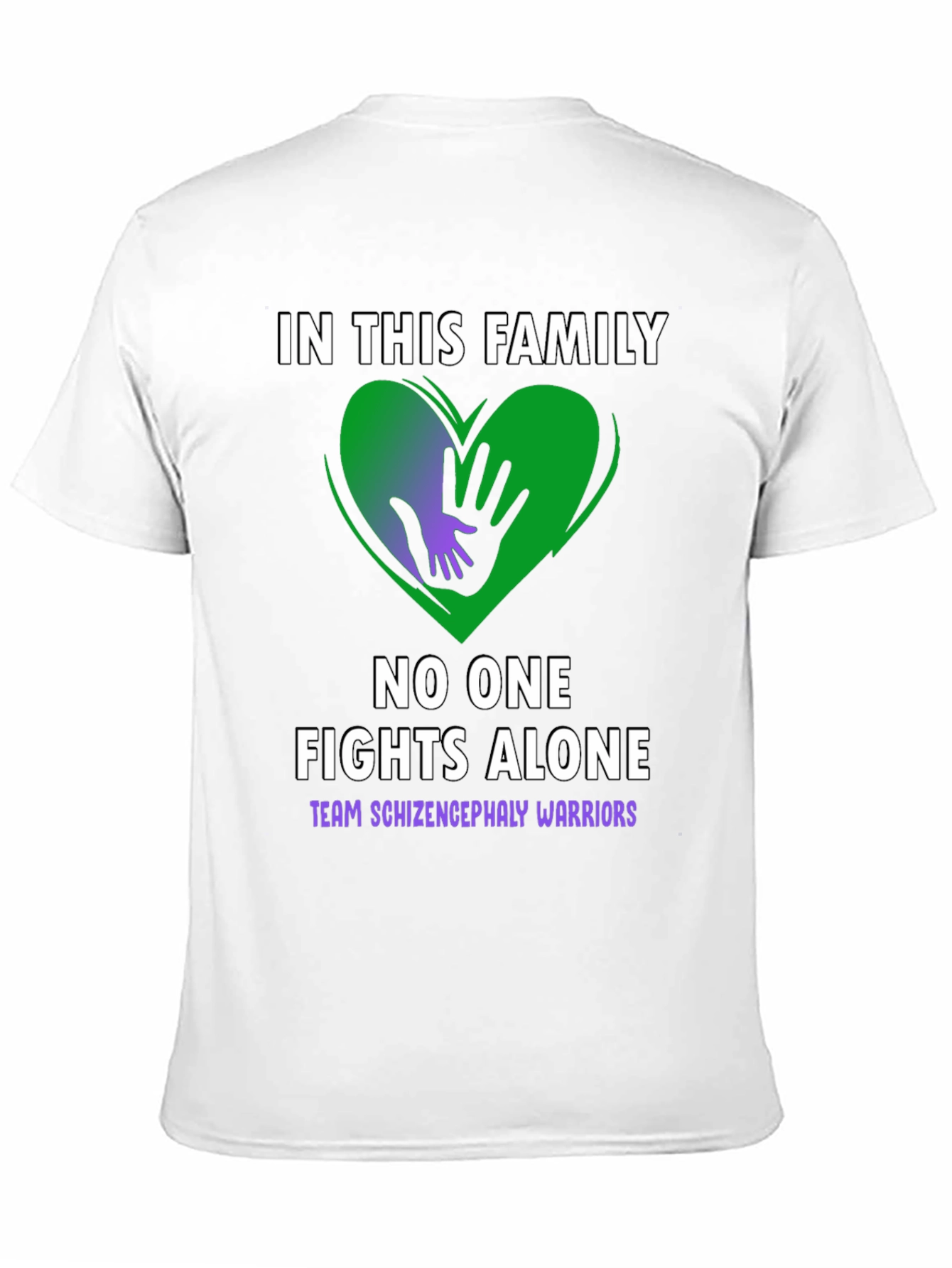 Schizencephaly Warrior Family Support T-Shirt