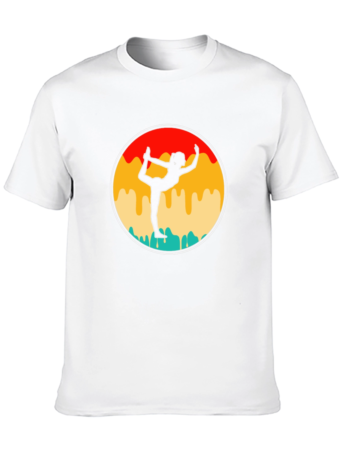 Yoga Silhouette Graphic Tee - Mens Black T-Shirt