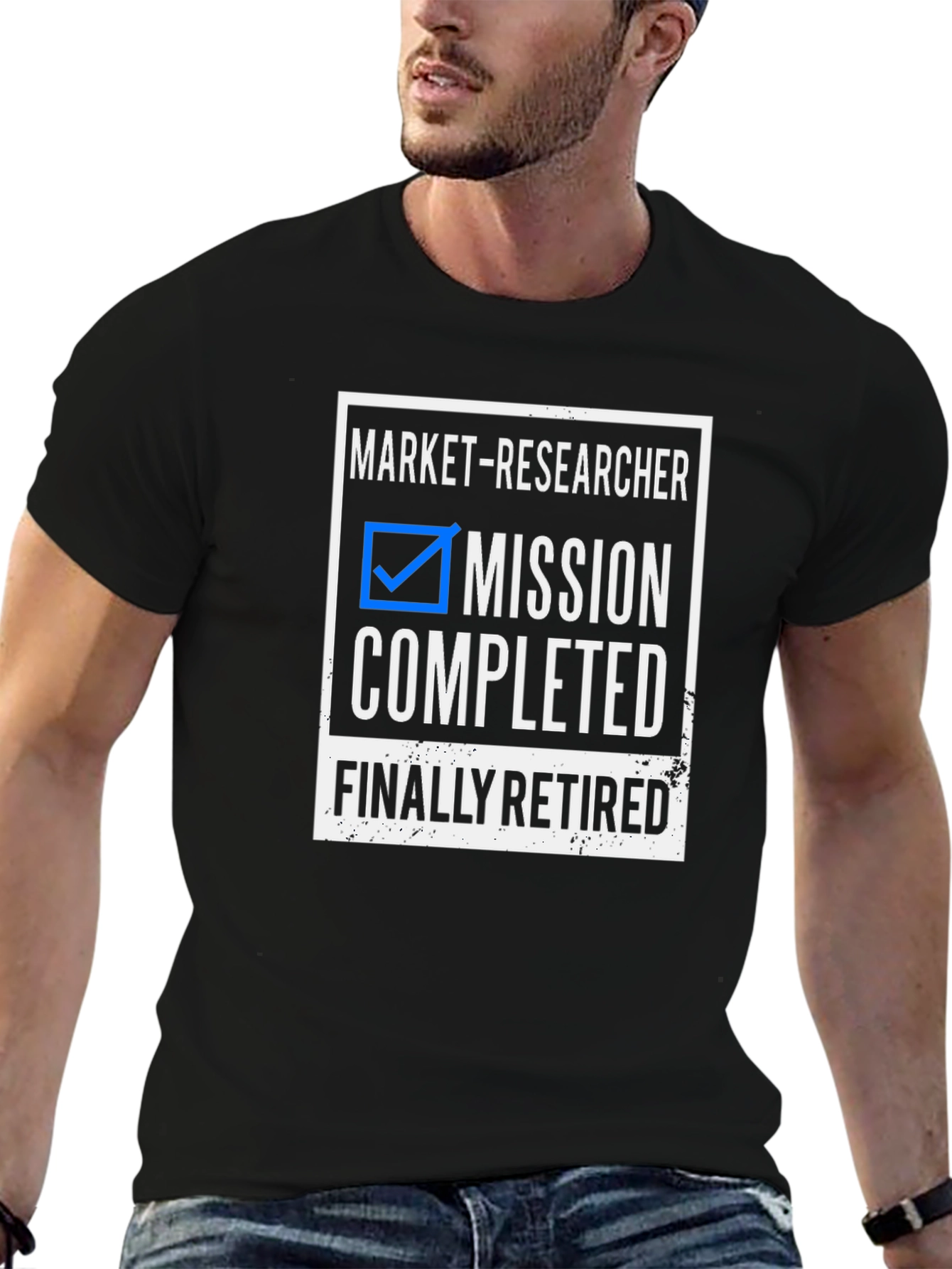 Market-Researcher Mission Completed Finally Retired T-Shirt