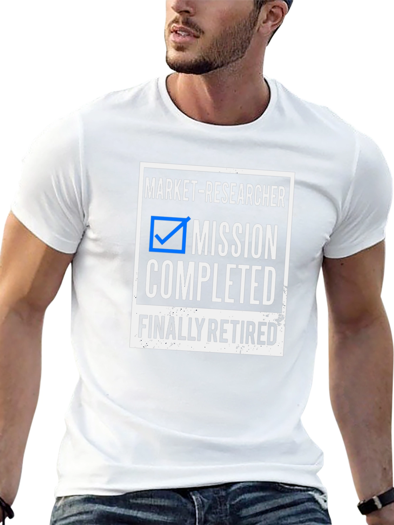 Market-Researcher Mission Completed Finally Retired T-Shirt