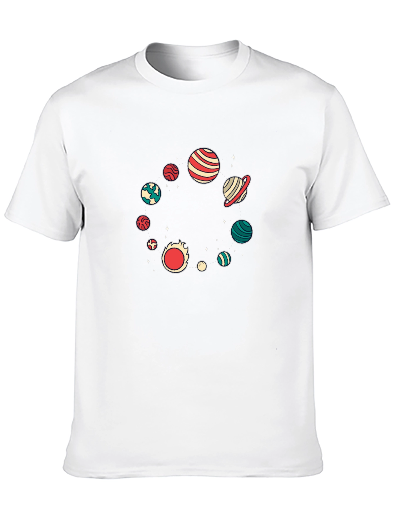 Planetary Orbit Graphic Black Tee