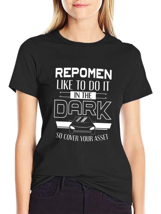Repomen Dark Humor T-Shirt - Cover Your Assets!