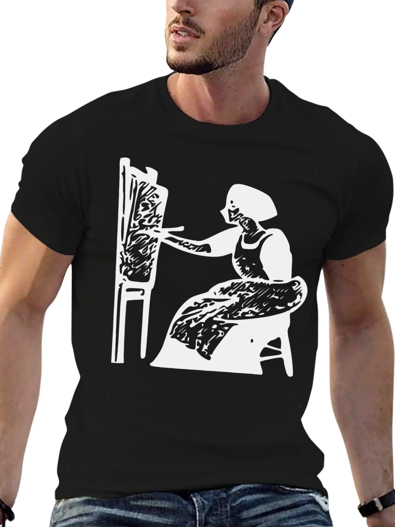 Painter Woman T-Shirt - Artistic Graphic Tee