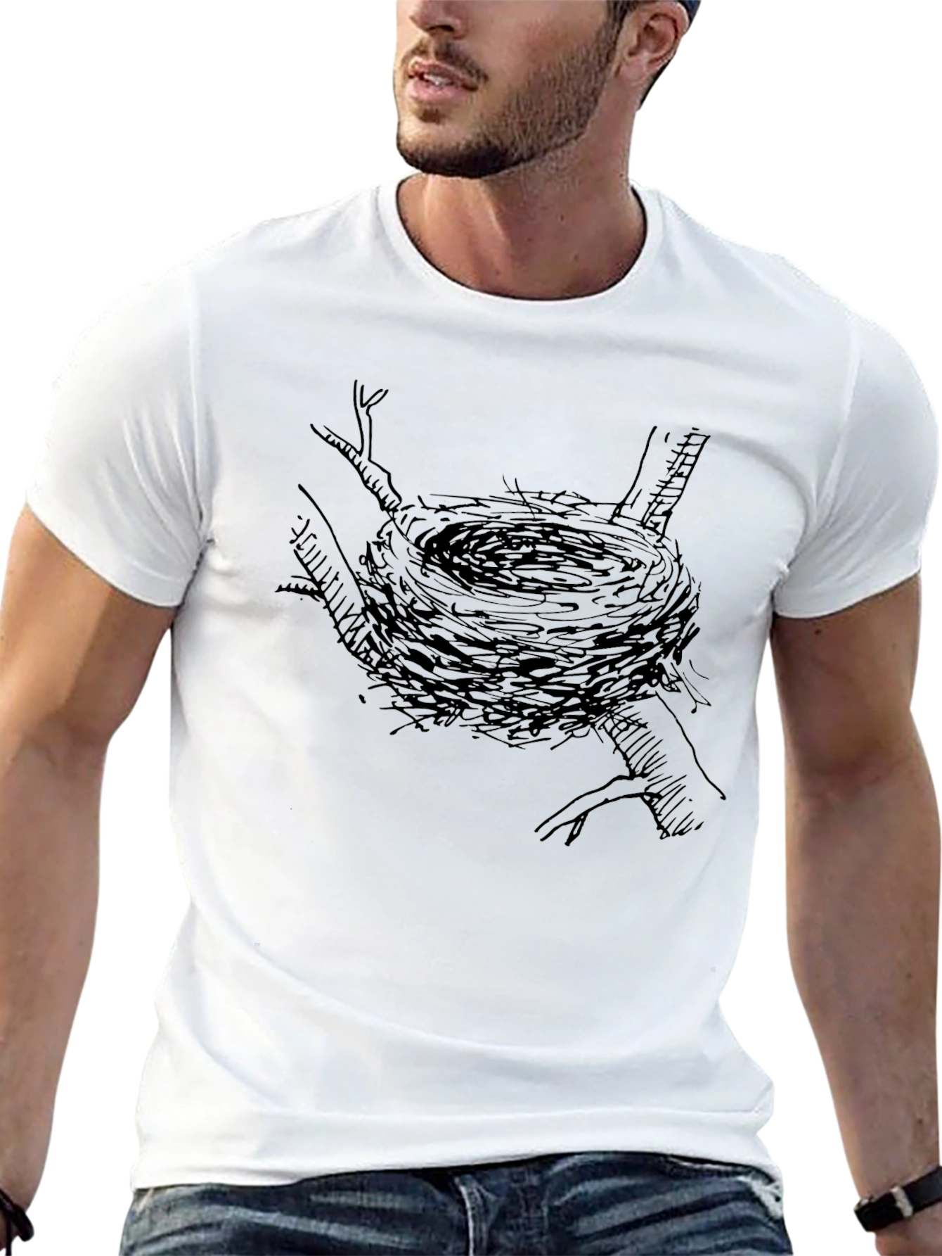Natures Nest Graphic Tee - Black