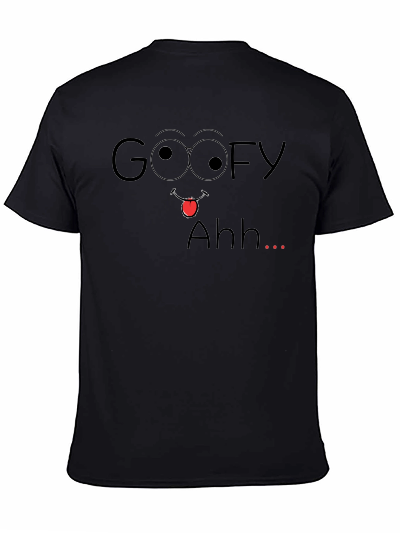 Goofy Ahh Black Graphic Tee
