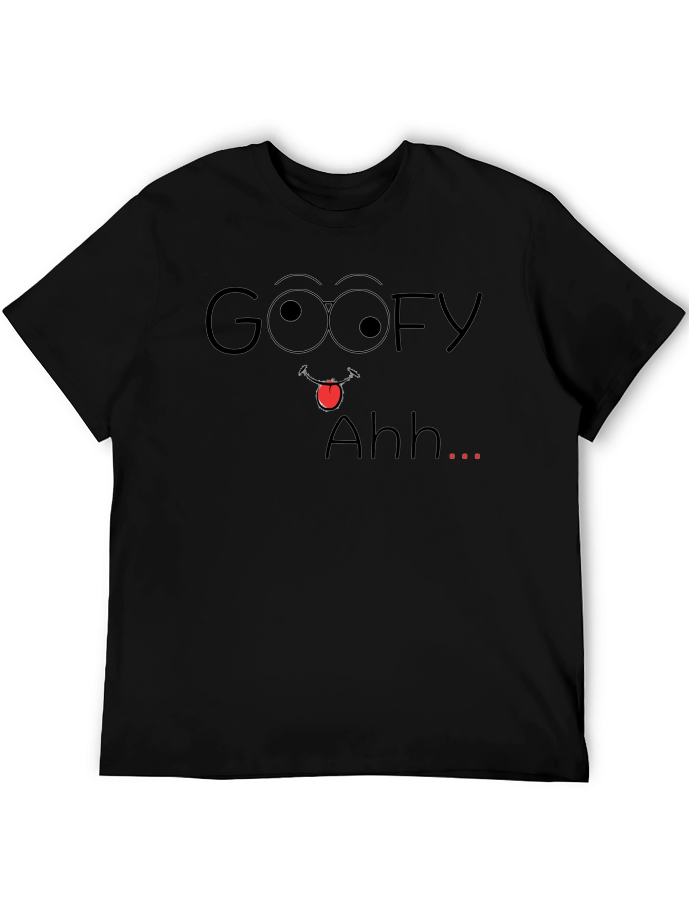 Goofy Ahh Black Graphic Tee