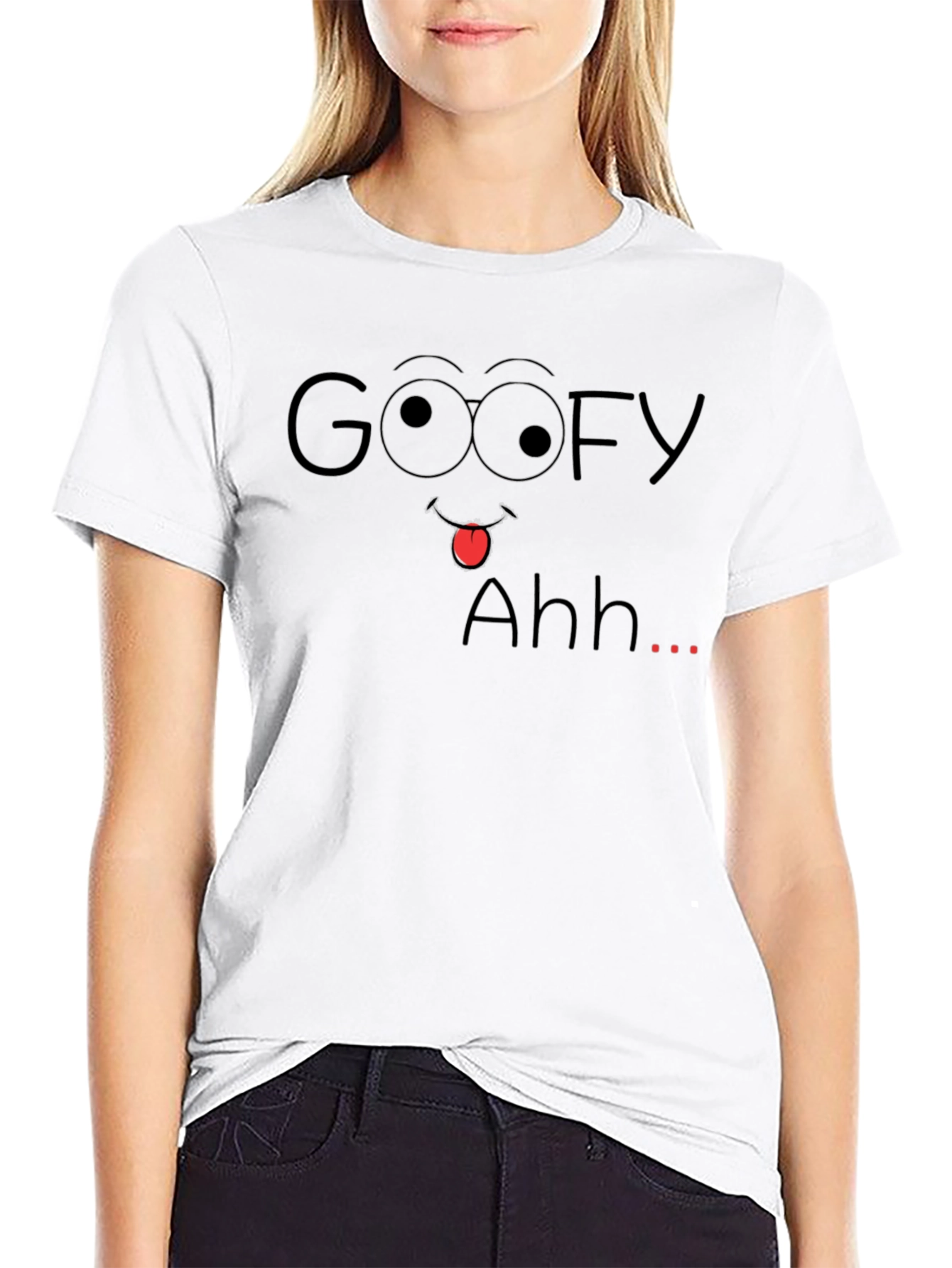 Goofy Ahh Black Graphic Tee