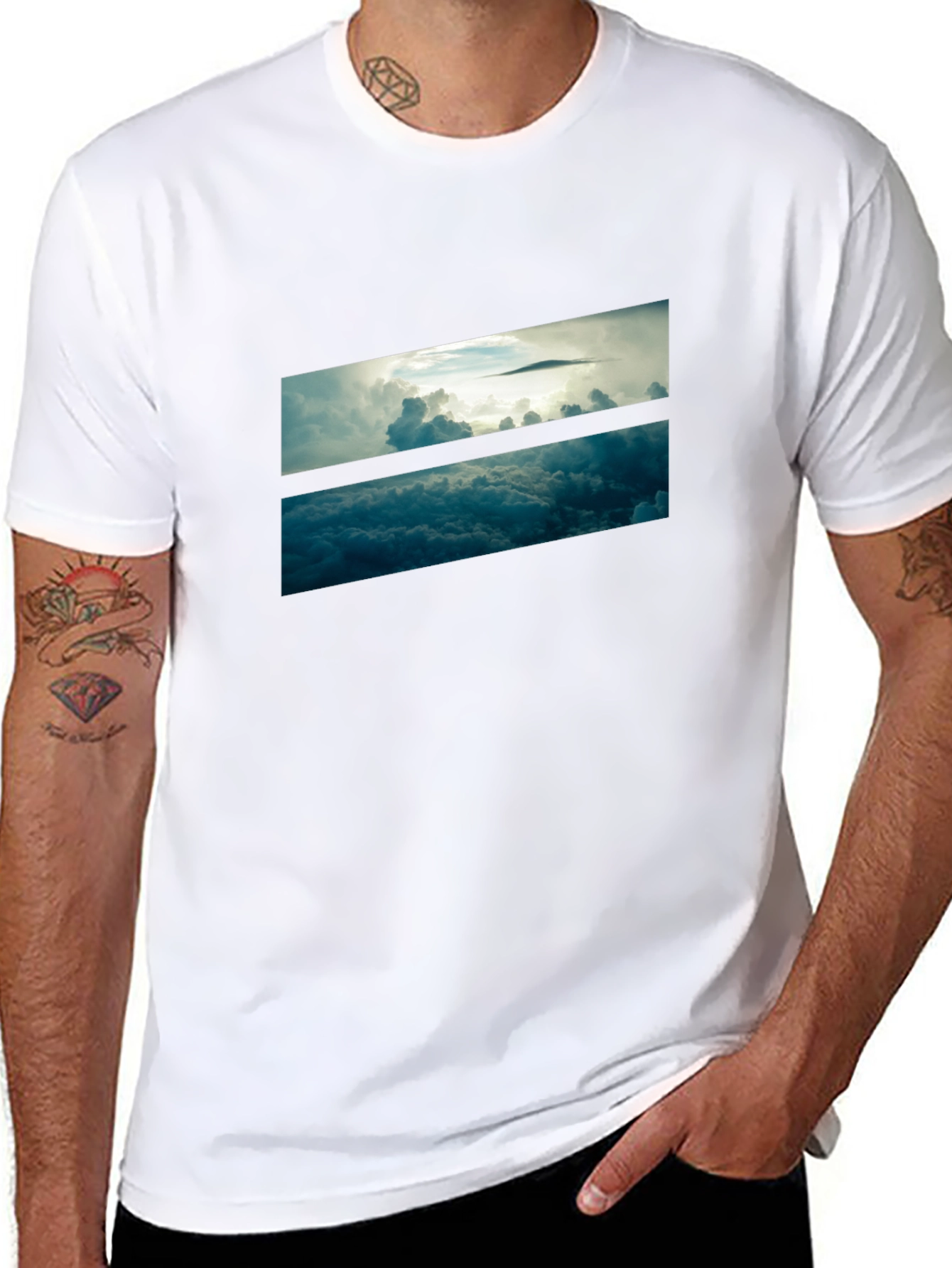 Skyline Graphic Black T-Shirt