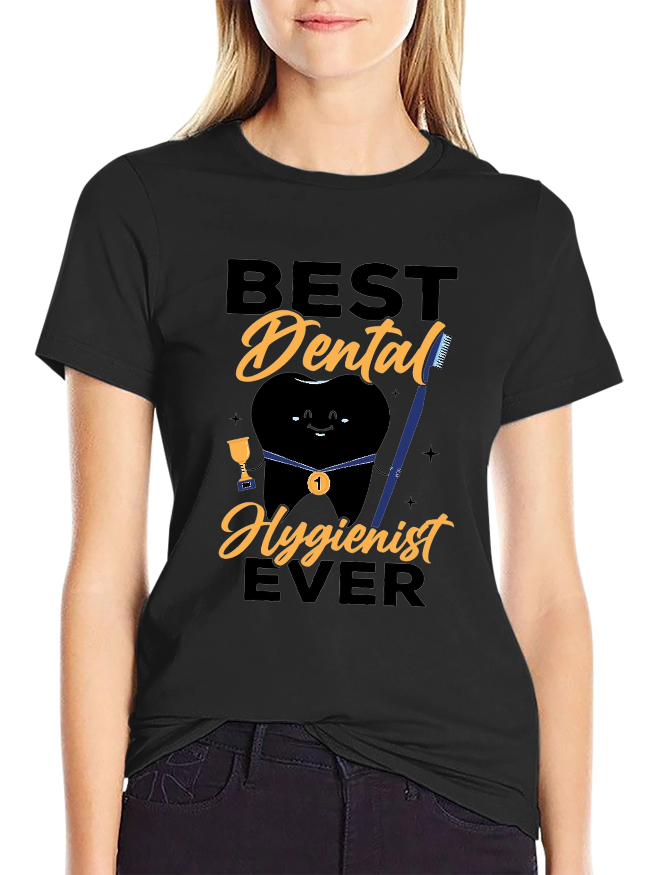 Best Dental Hygienist Ever Black T-Shirt