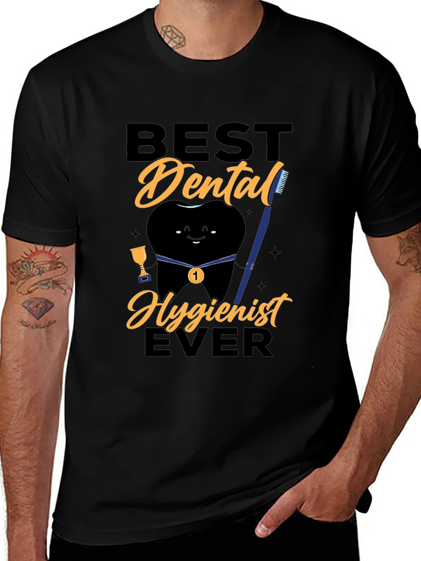 Best Dental Hygienist Ever Black T-Shirt