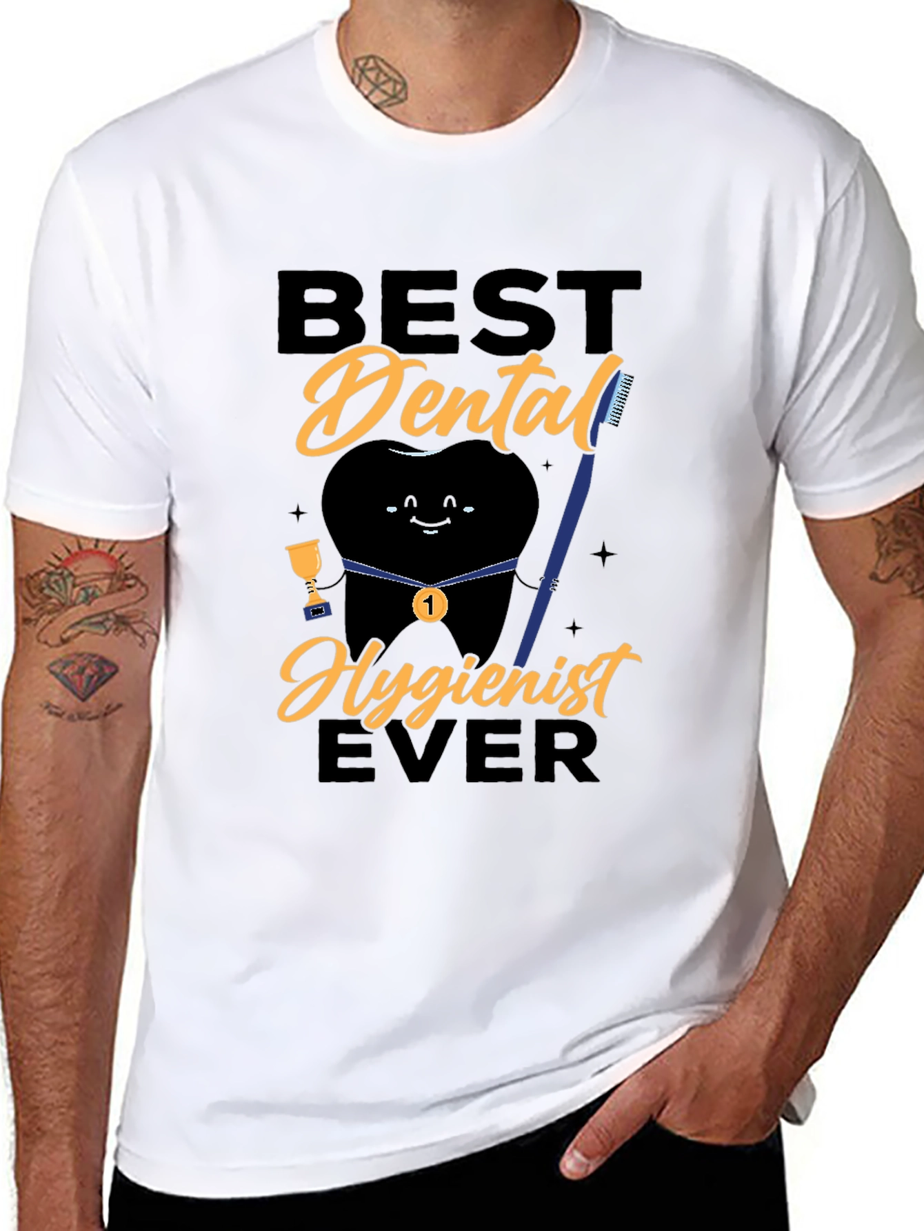 Best Dental Hygienist Ever Black T-Shirt