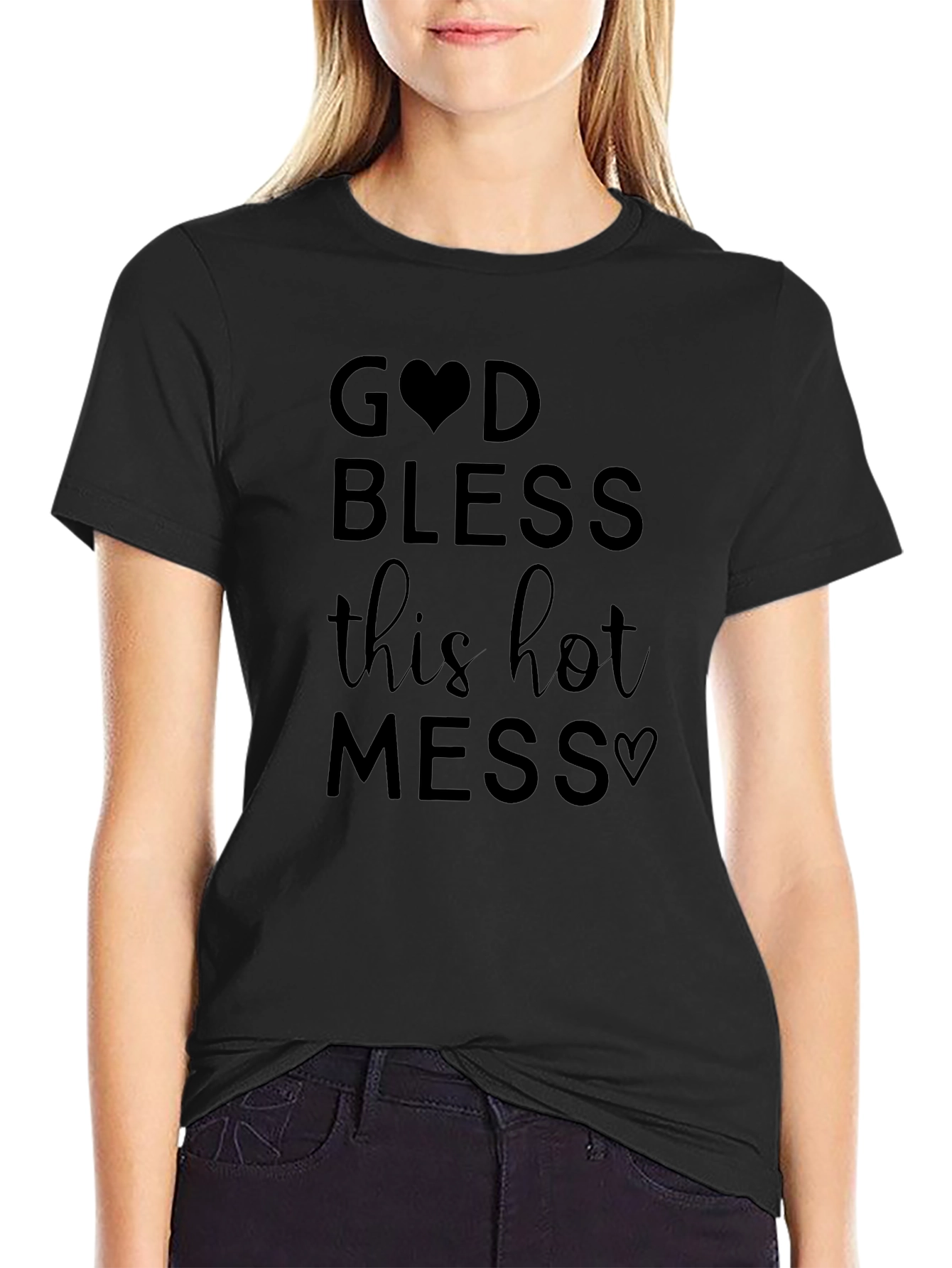 God Bless This Hot Mess Graphic Tee