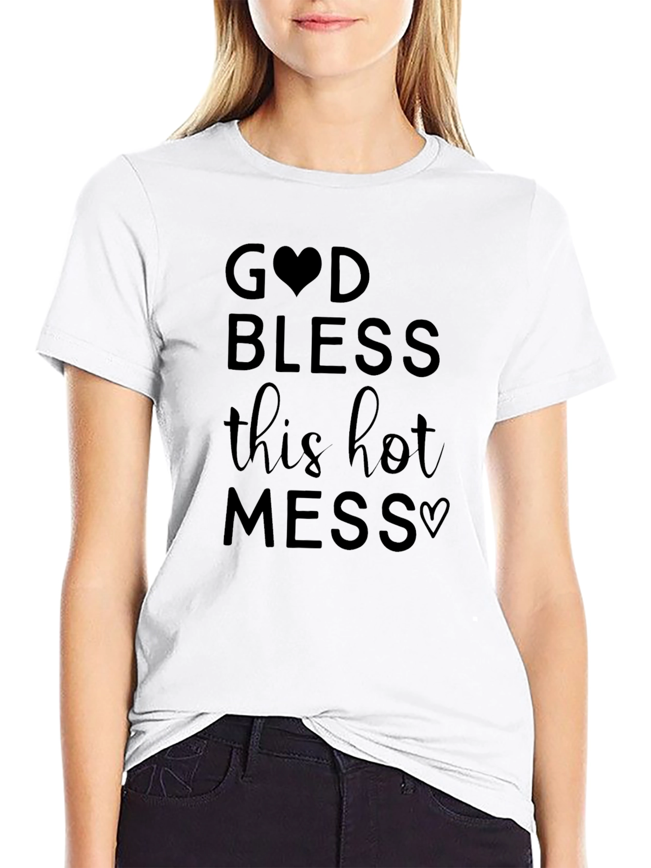 God Bless This Hot Mess Graphic Tee