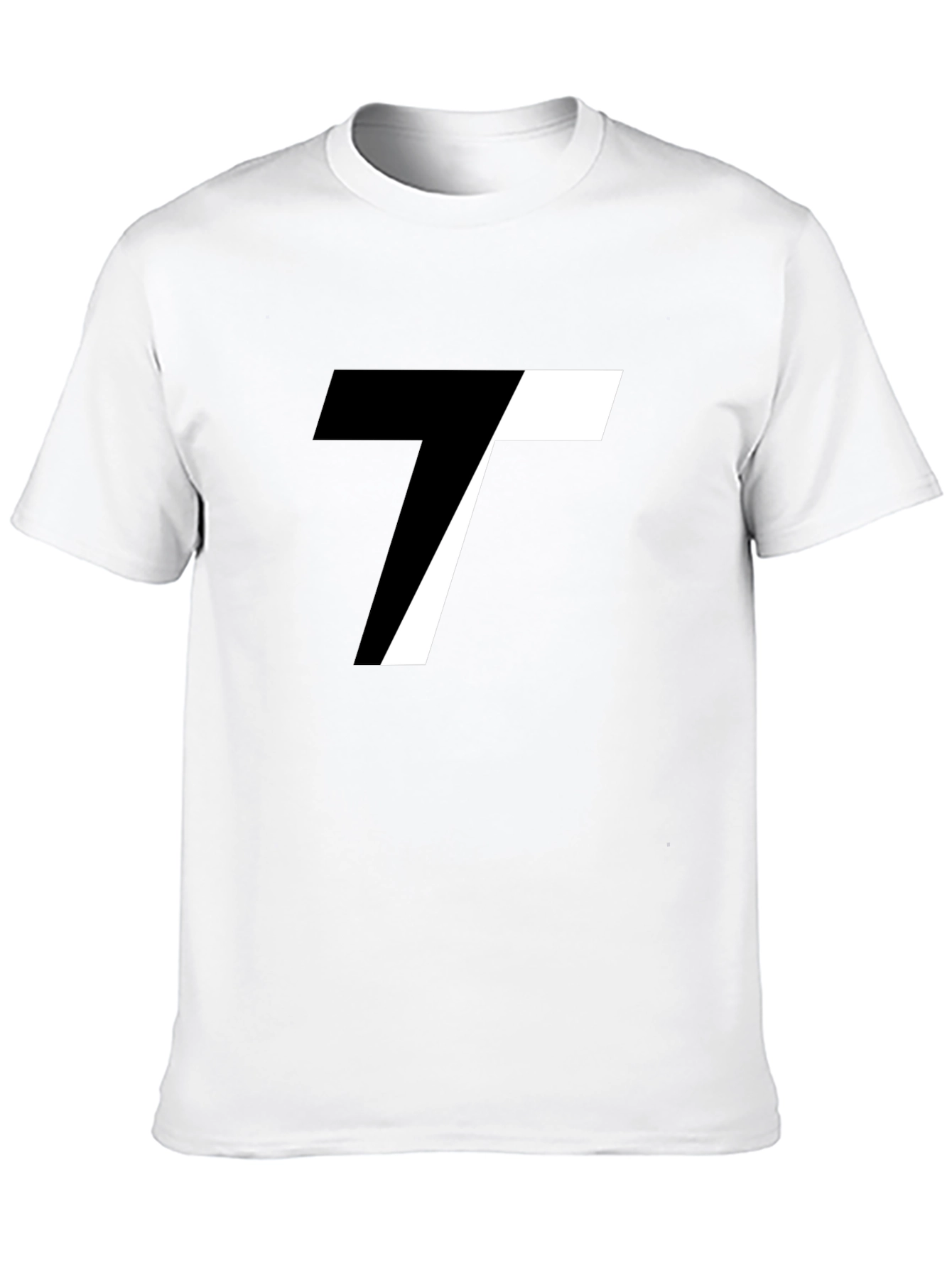 Modern Black T-Shirt with Abstract T Design