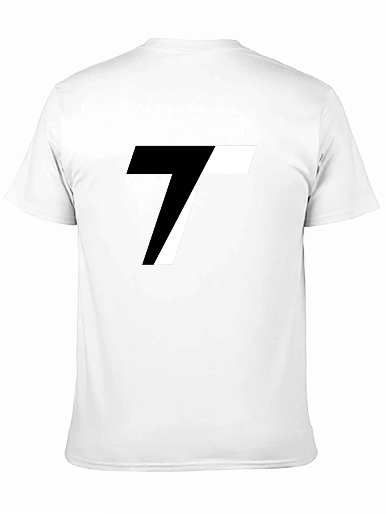Modern Black T-Shirt with Abstract T Design
