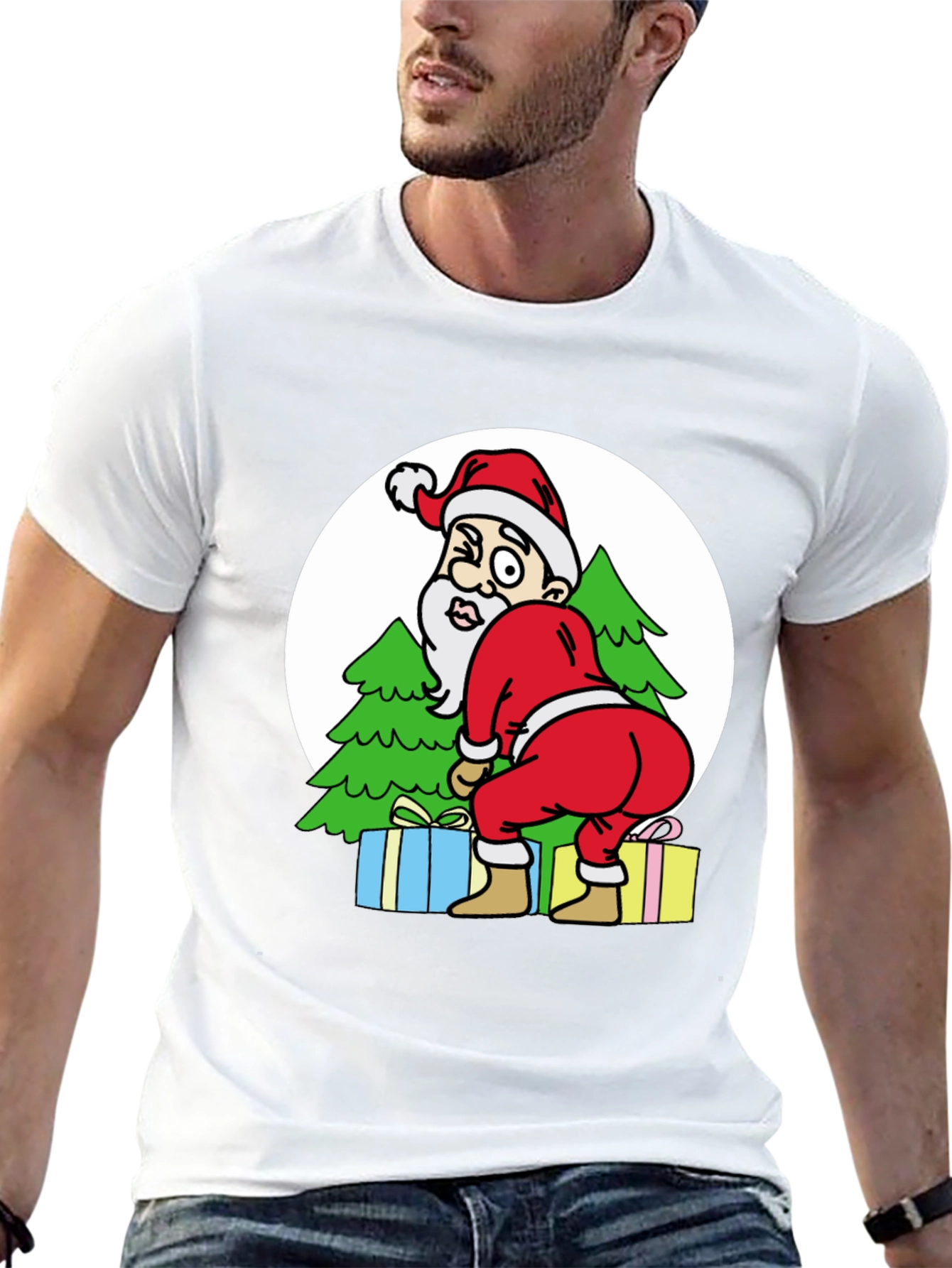 Funny Santa Twerking Graphic Tee