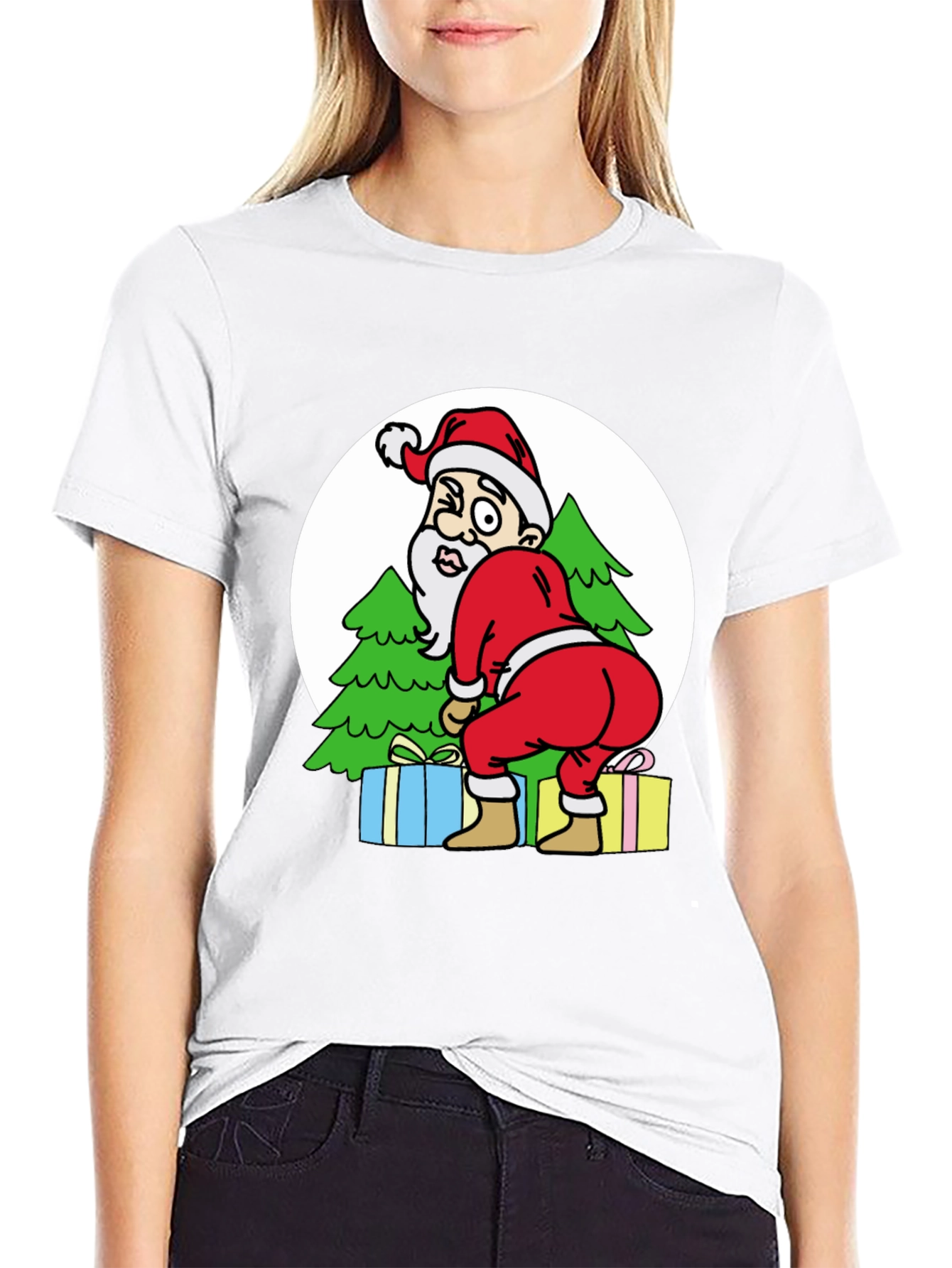 Funny Santa Twerking Graphic Tee