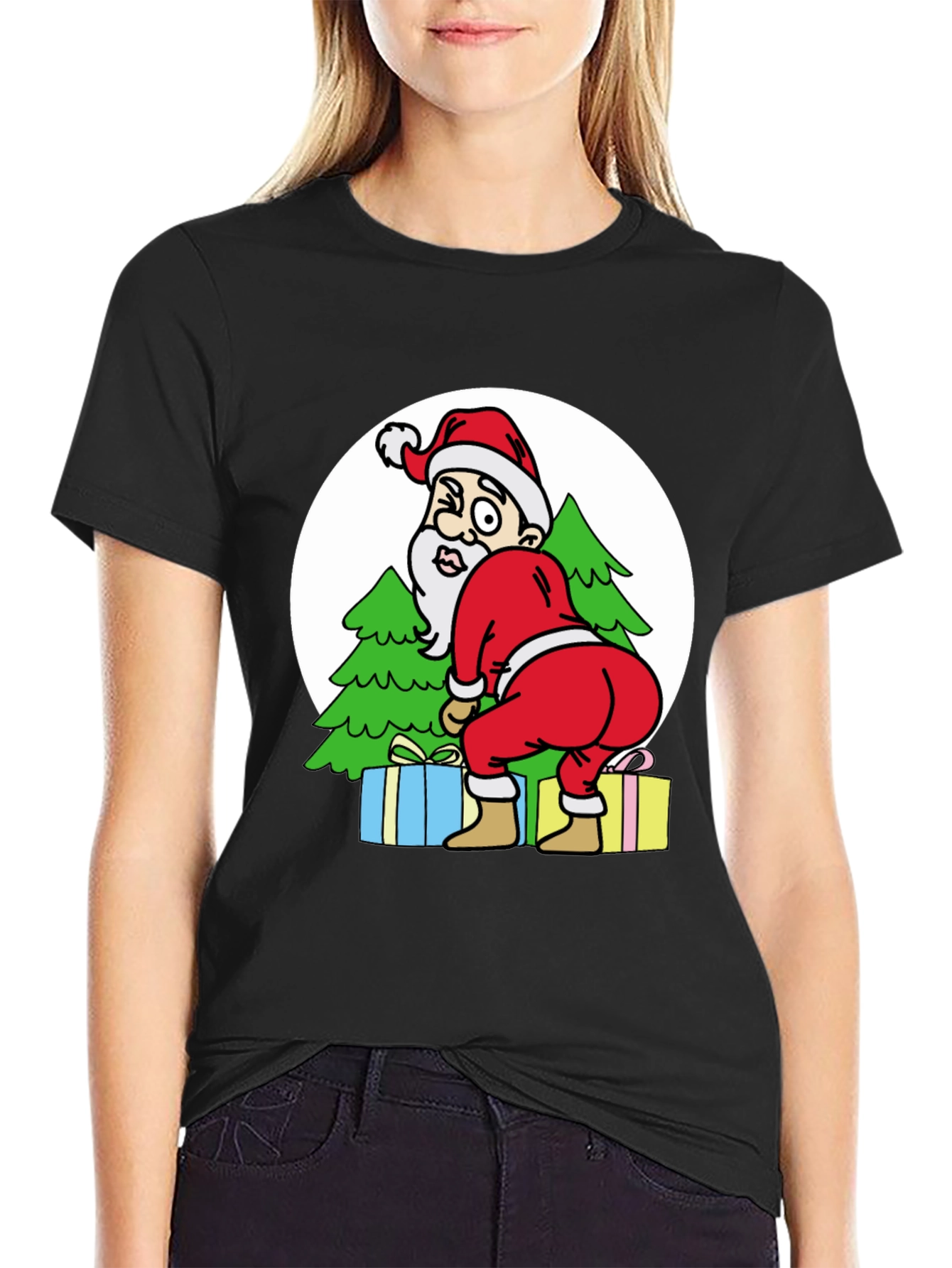 Funny Santa Twerking Graphic Tee