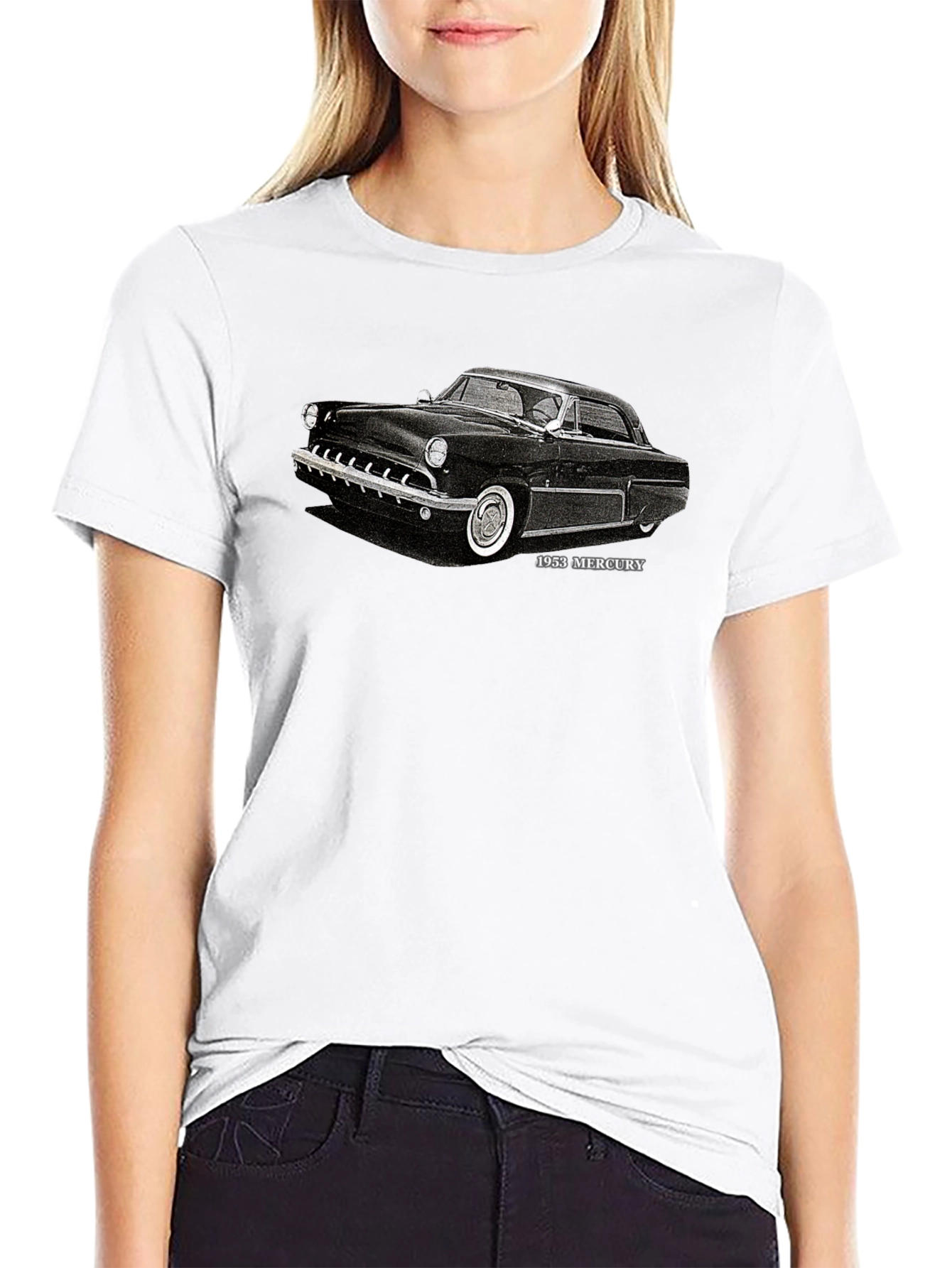 1953 Mercury Classic Car Black T-Shirt
