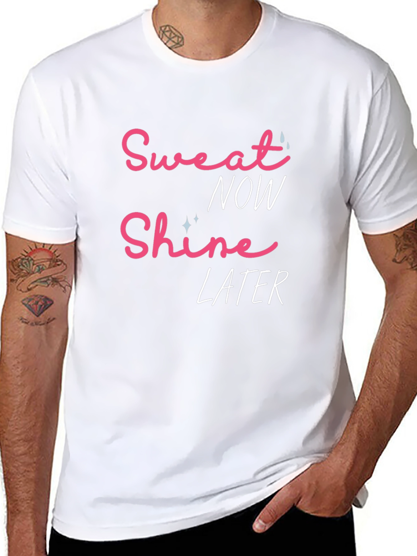 Sweat Now Shine Later Graphic T-Shirt - Black