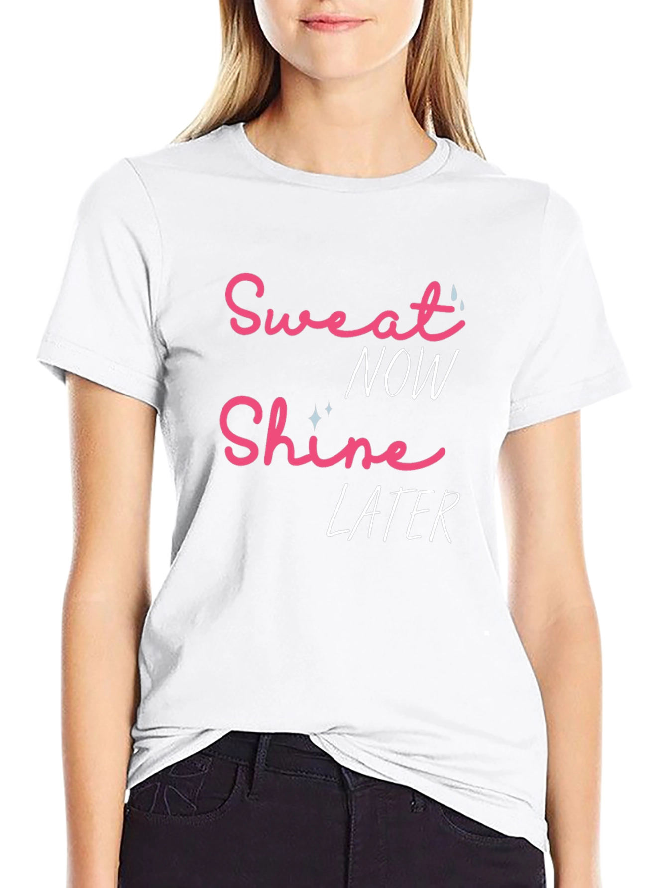 Sweat Now Shine Later Graphic T-Shirt - Black