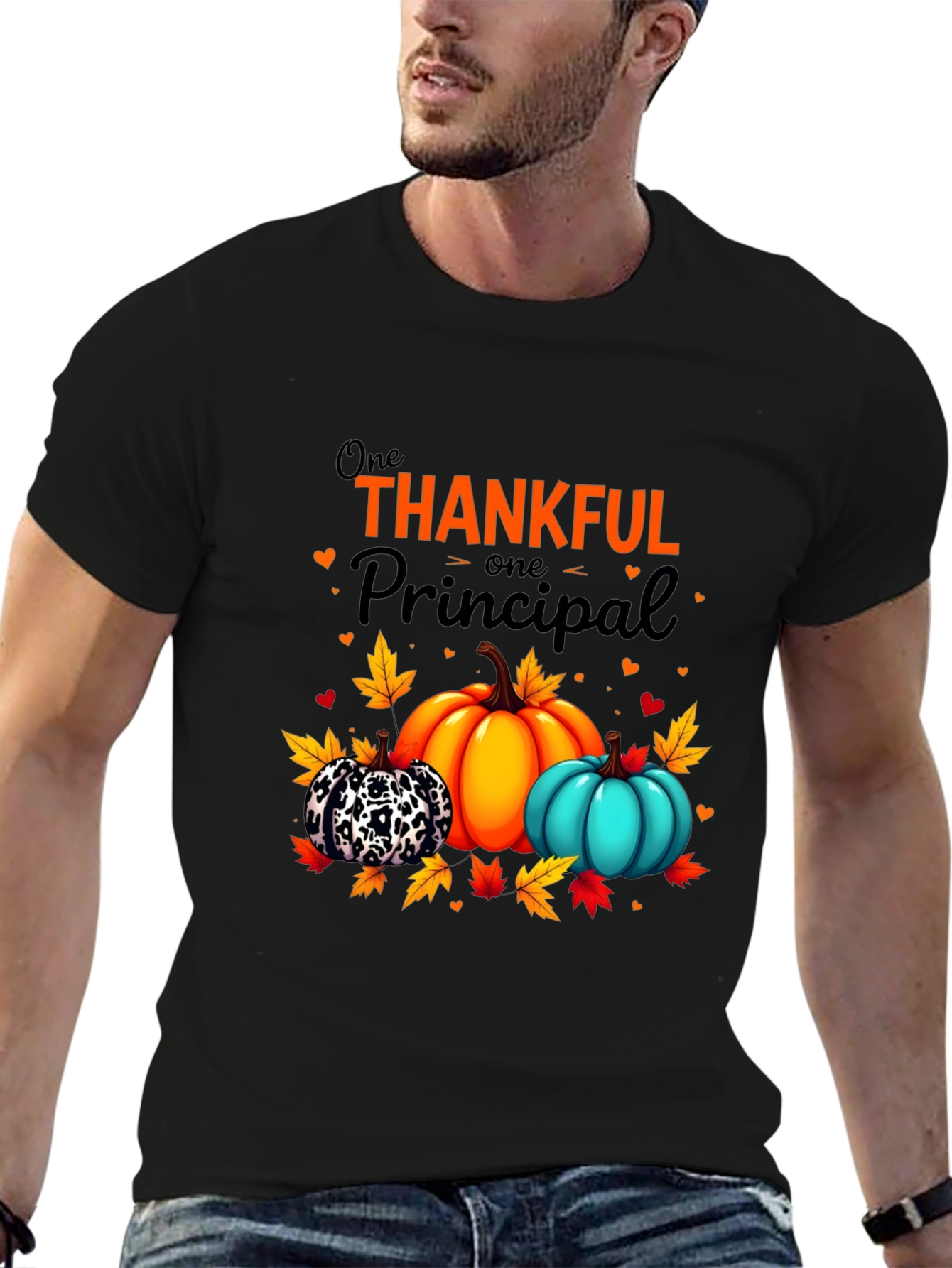 Thankful Principal T-Shirt: Fall Pumpkins