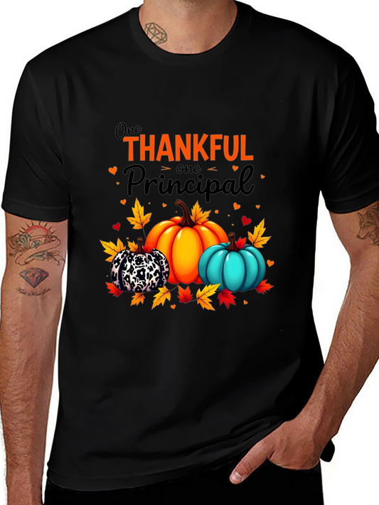 Thankful Principal T-Shirt: Fall Pumpkins