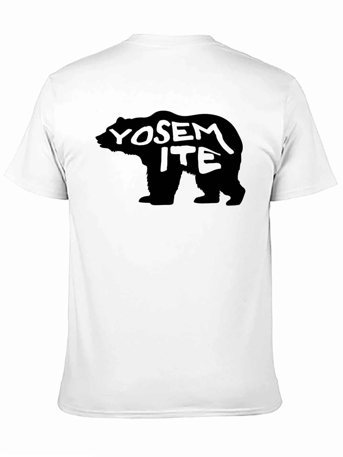 Yosemite Bear Black Graphic T-Shirt