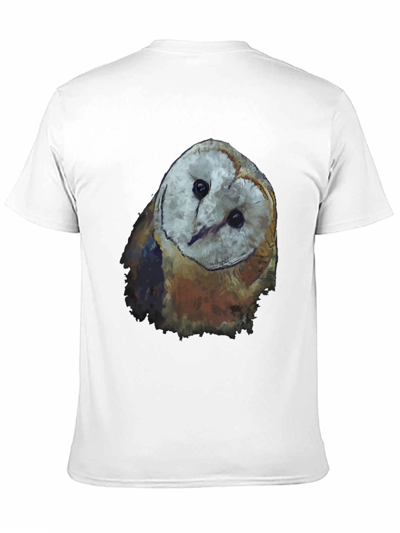 Mens Black Owl Graphic Tee