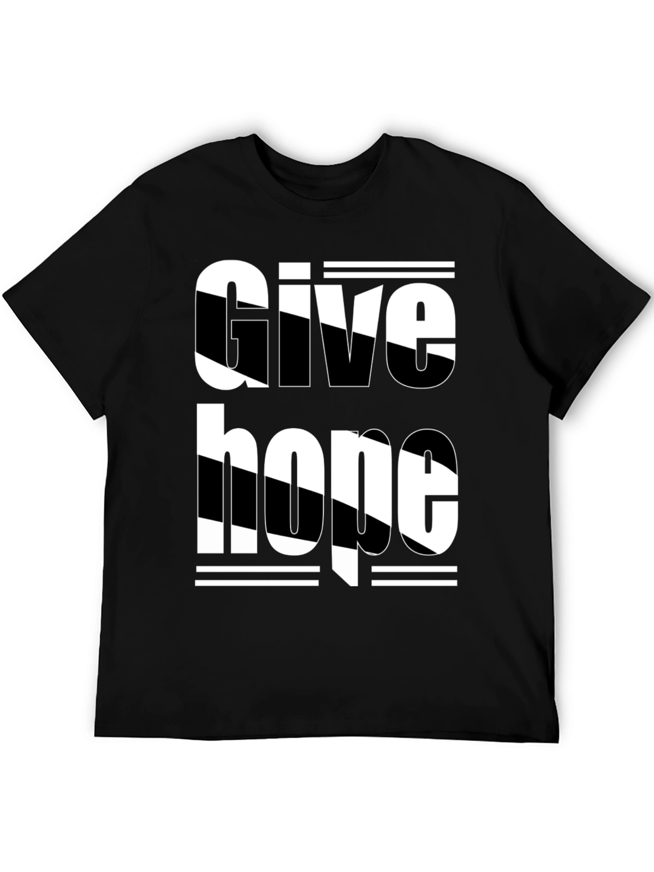 Give Hope Black Graphic Tee