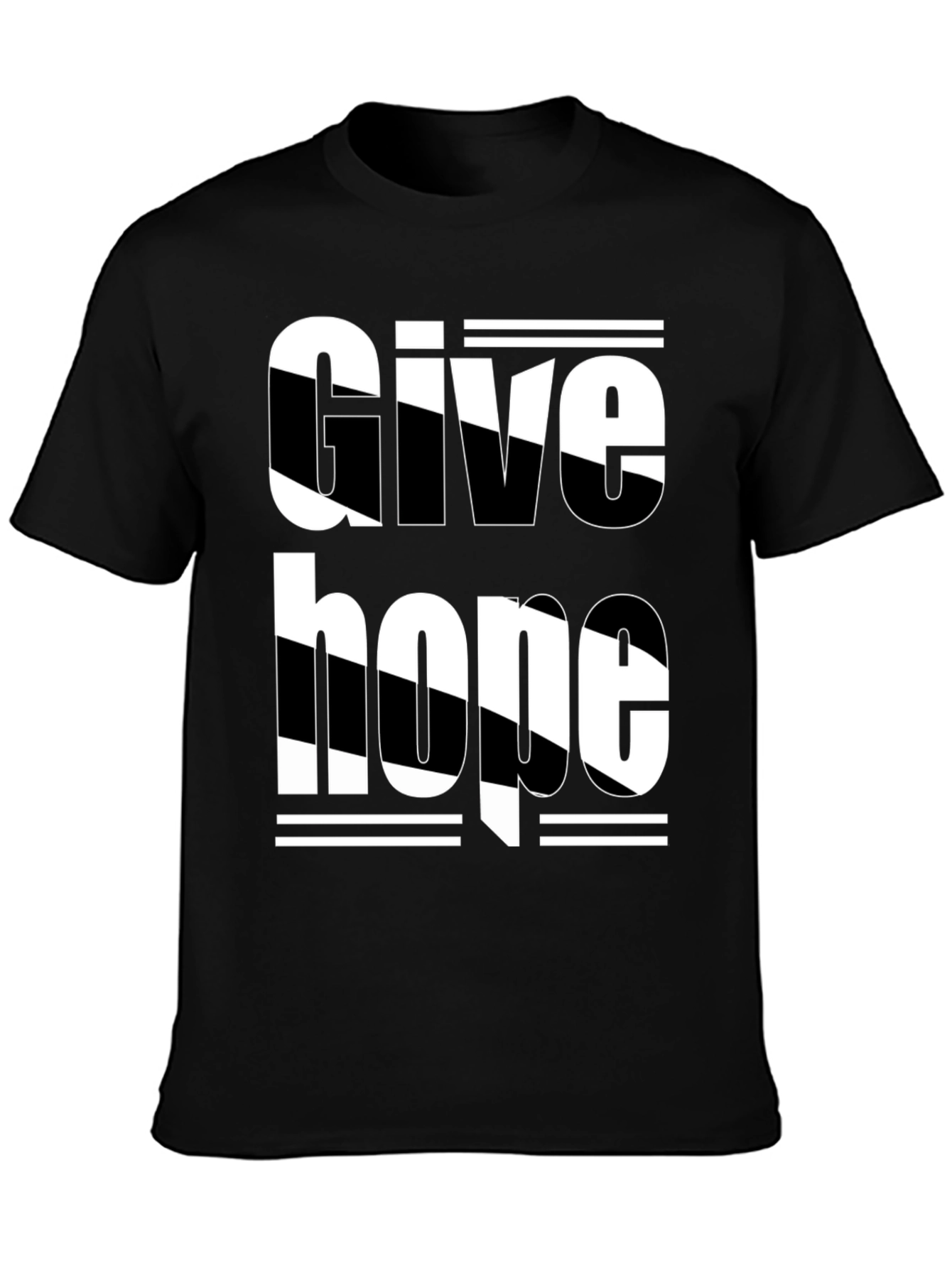 Give Hope Black Graphic Tee