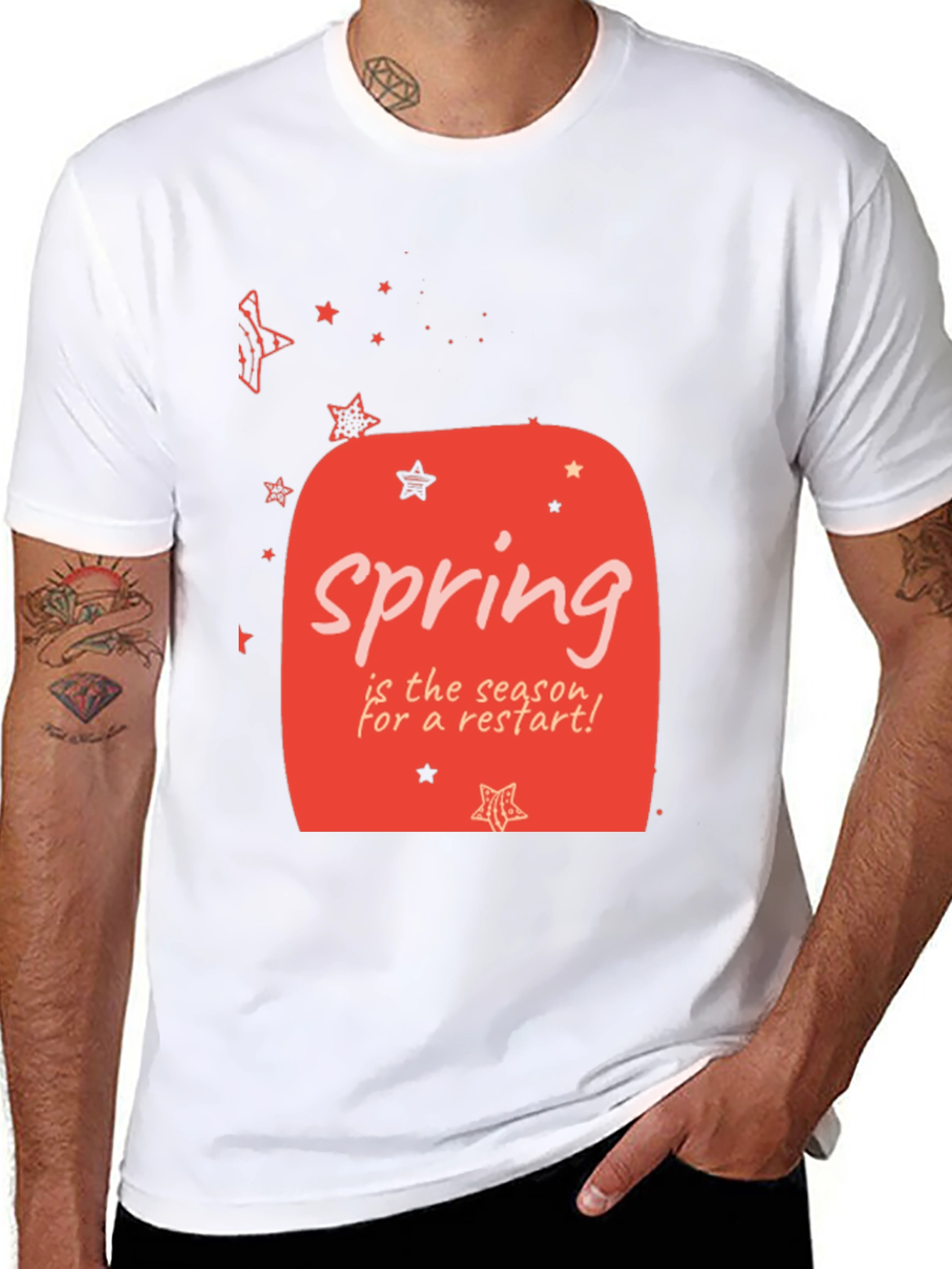 Spring Season Restart T-Shirt Black