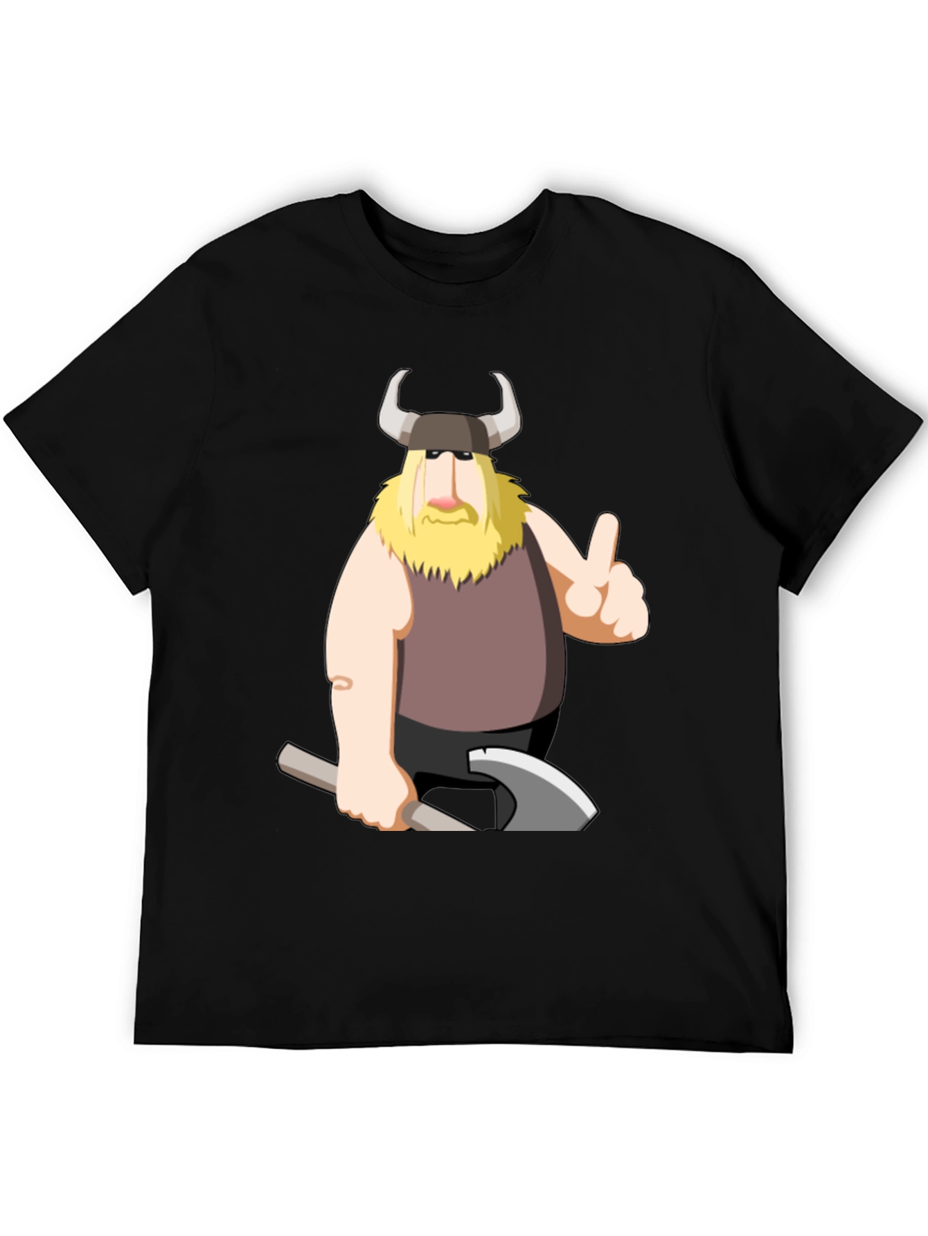 Viking Cartoon Graphic T-Shirt