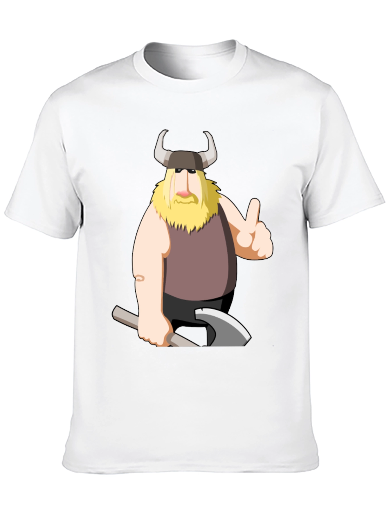 Viking Cartoon Graphic T-Shirt
