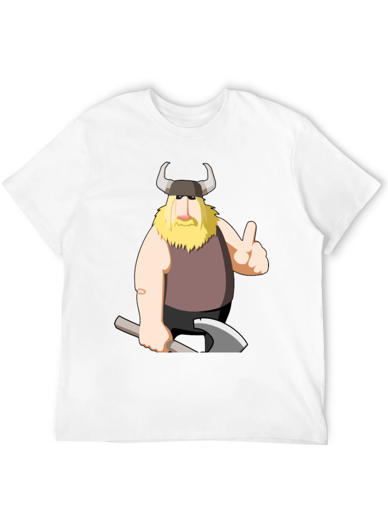 Viking Cartoon Graphic T-Shirt