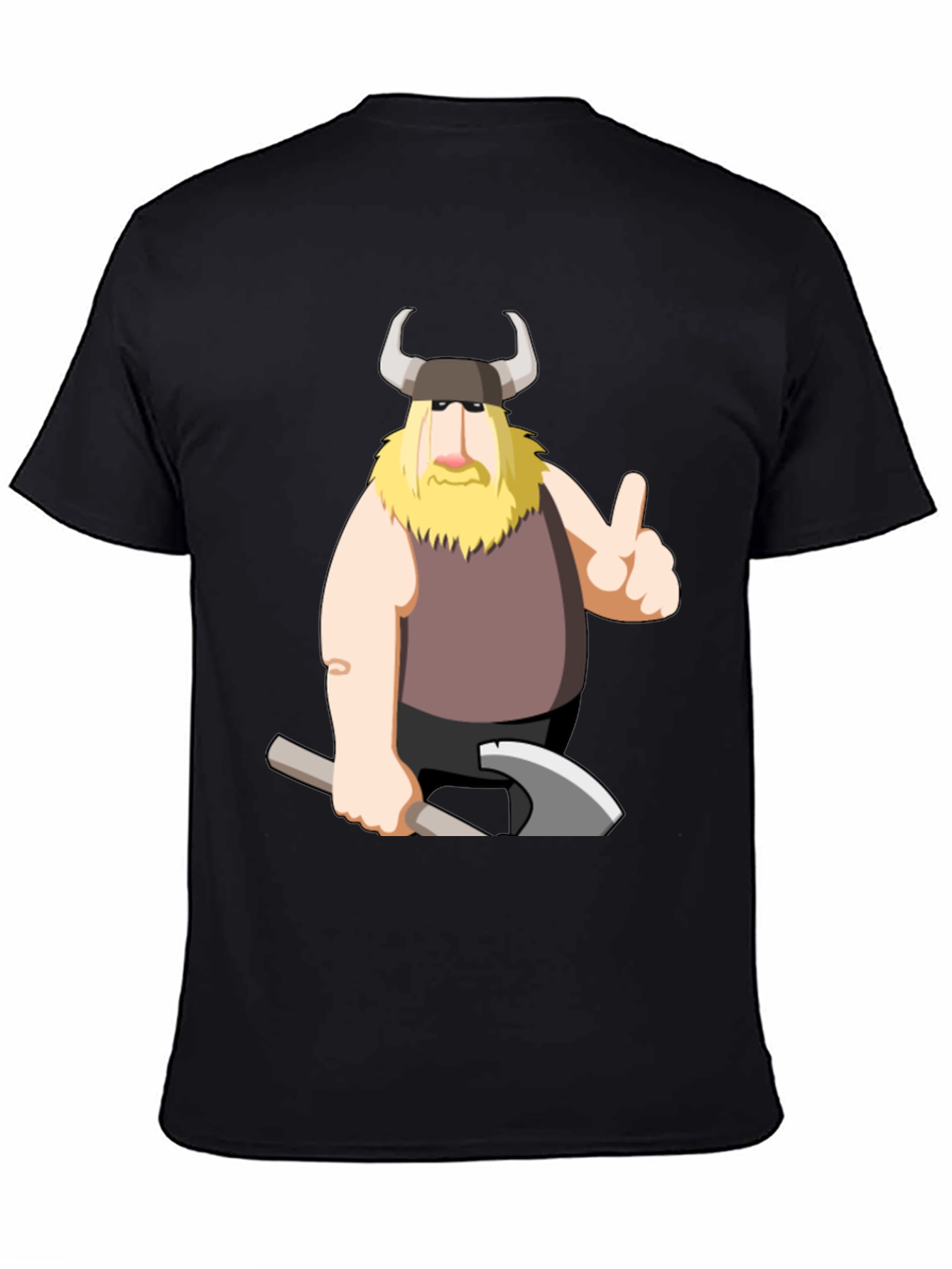Viking Cartoon Graphic T-Shirt