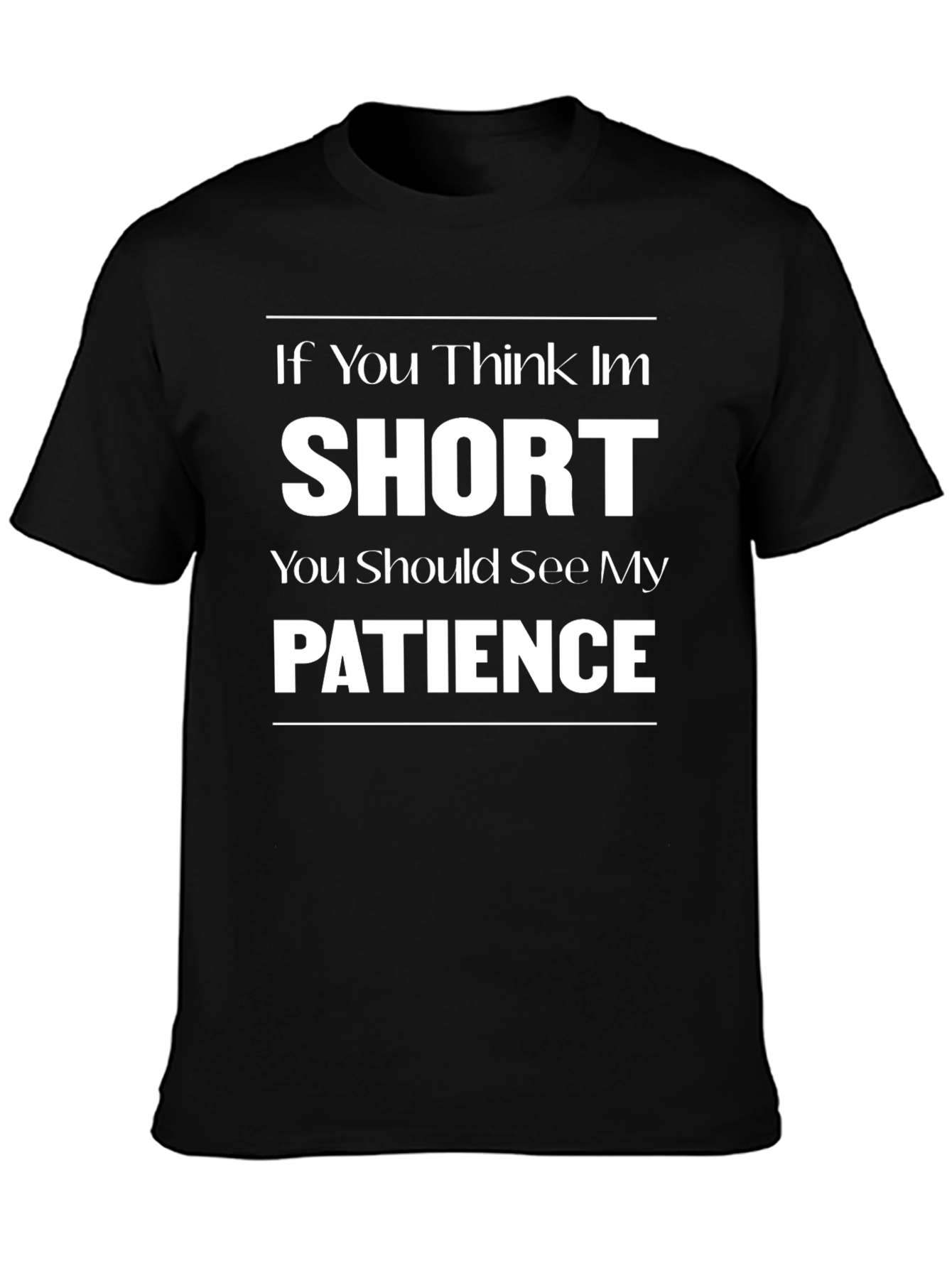 Short Patience Graphic T-Shirt