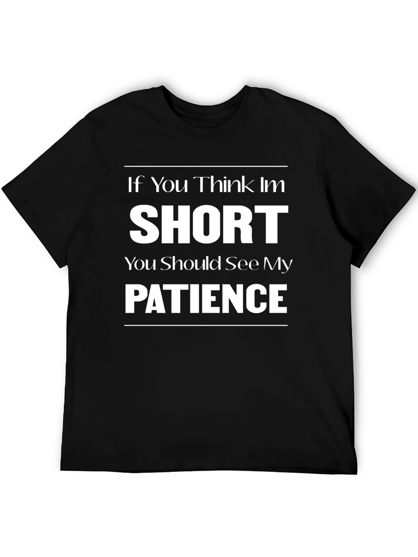 Short Patience Graphic T-Shirt