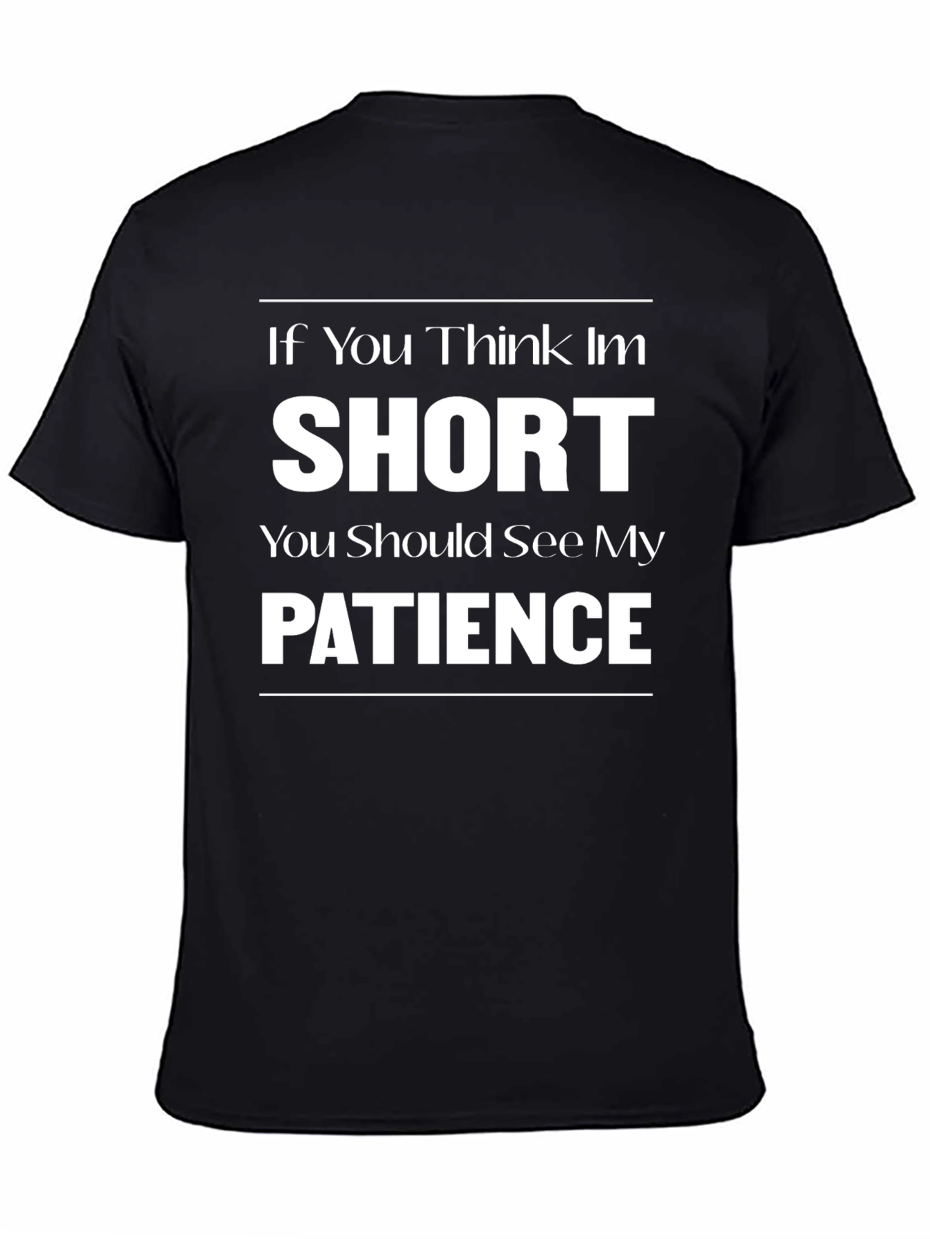 Short Patience Graphic T-Shirt