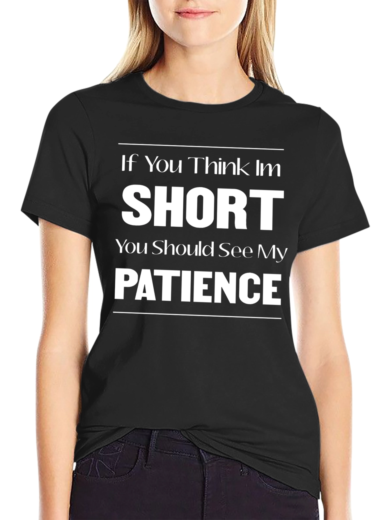 Short Patience Graphic T-Shirt